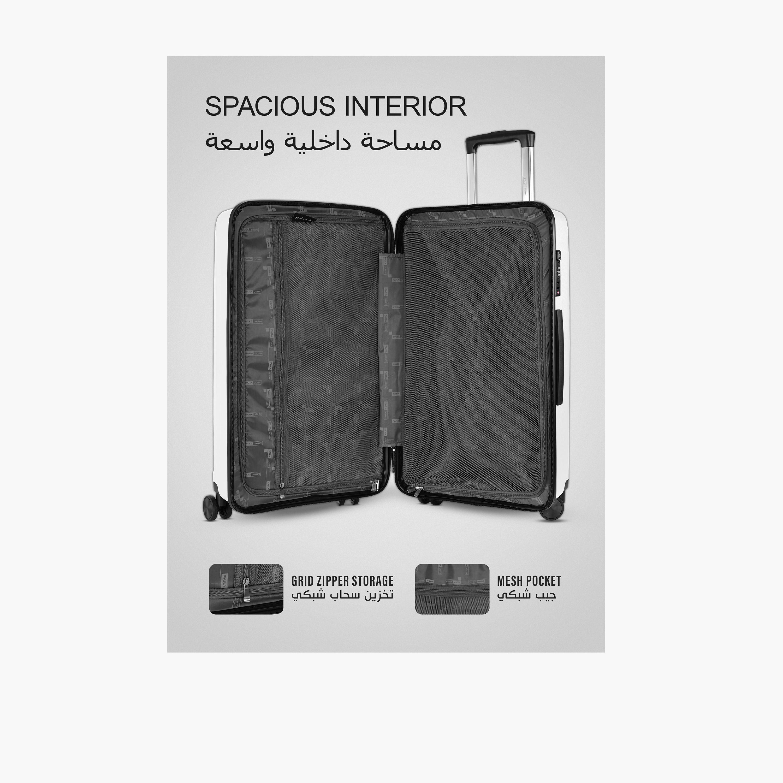 باراجون- طقم 3 شنط بولي بروبيلين بأربع عجلات دوارة وجوانب صلبة مع قفل مركب-travel-luggagesandbags-luggage-image-20