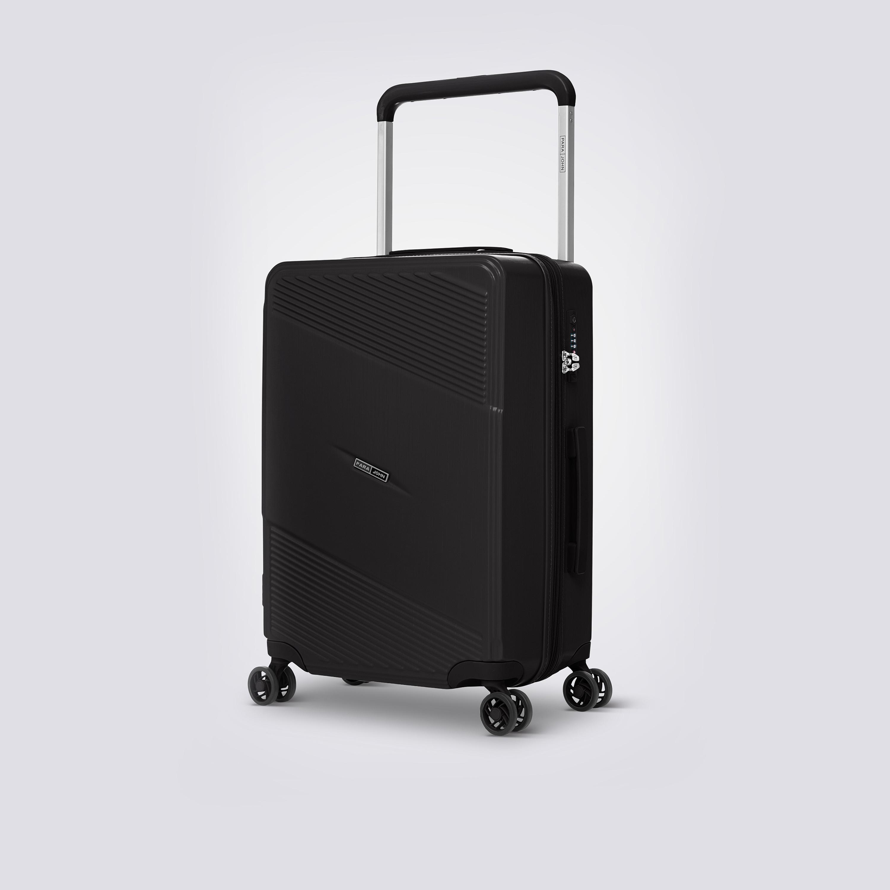 Para John Set of 3 Polypropylene Hard Sided 4-Wheeler Spinner Trolley Bag with Combination Lock-travel-luggagesandbags-luggage-image-2