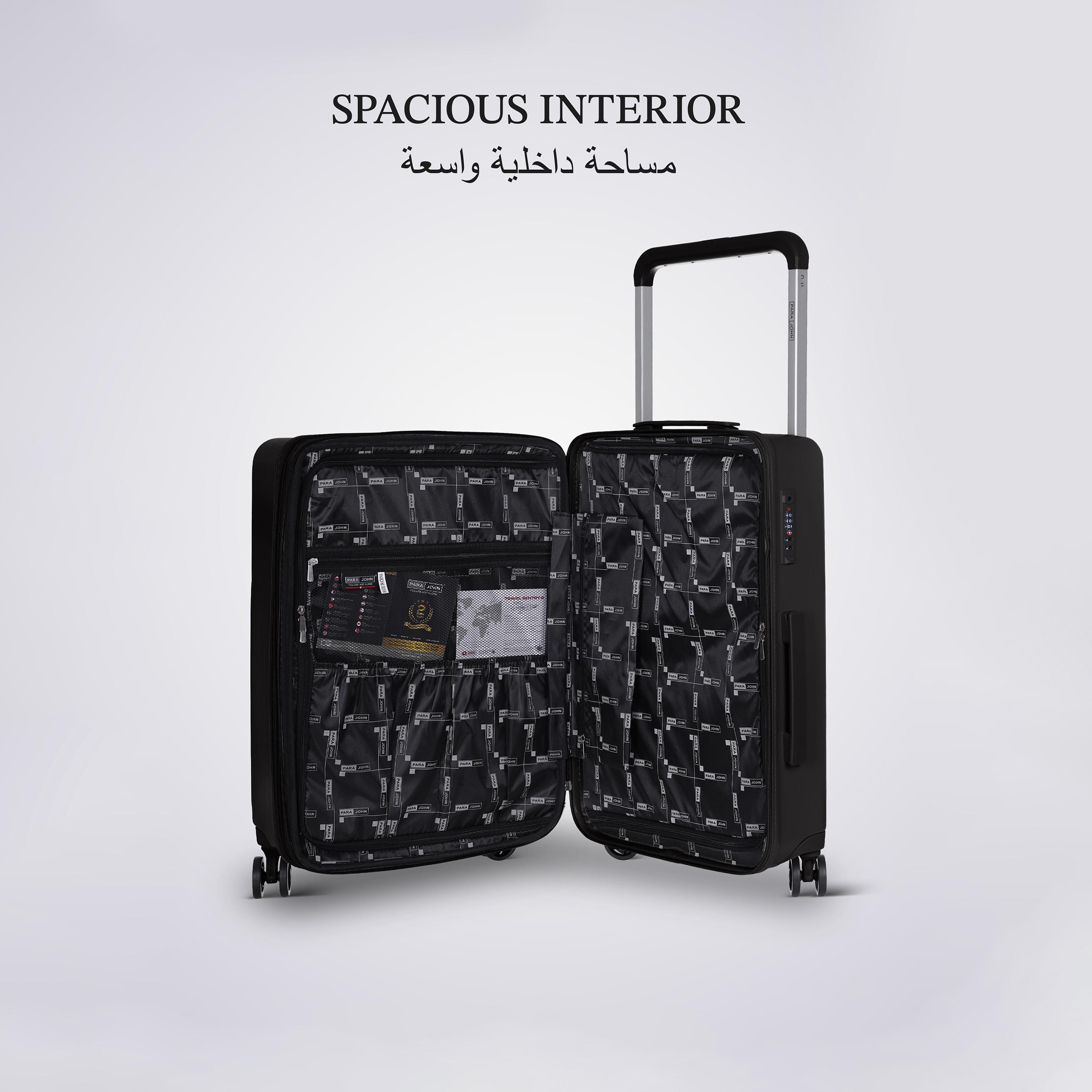 باراجون- طقم 3 شنط بولي بروبيلين بأربع عجلات دوارة وجوانب صلبة مع قفل مركب-travel-luggagesandbags-luggage-image-5