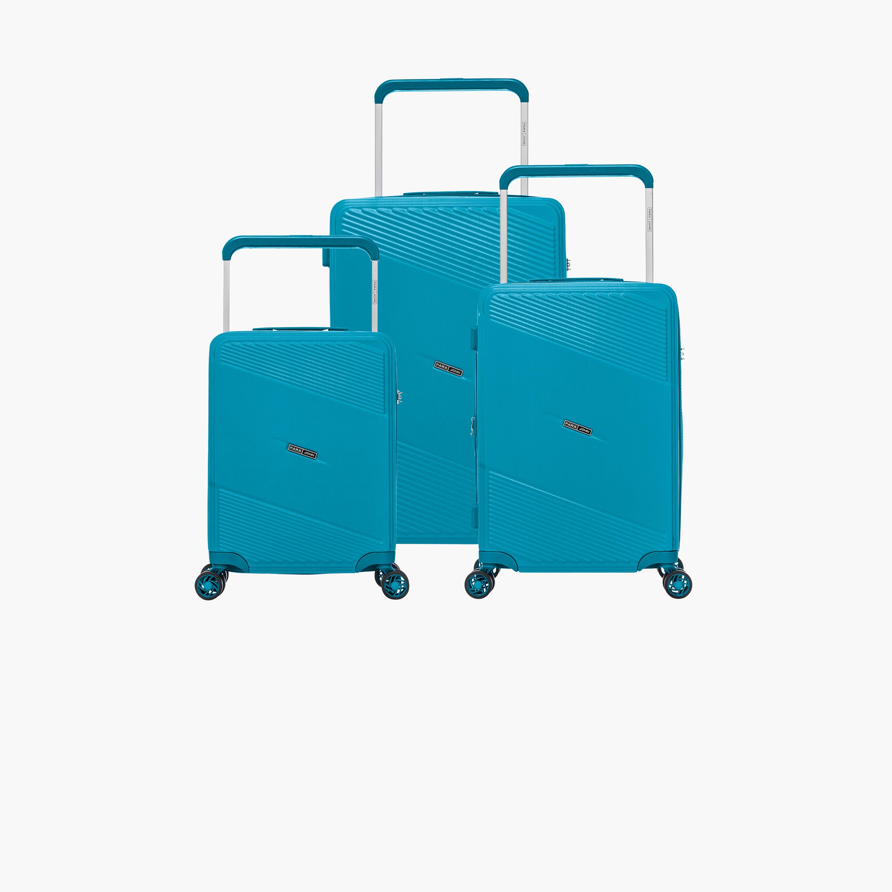 باراجون- طقم 3 شنط بولي بروبيلين بأربع عجلات دوارة وجوانب صلبة مع قفل مركب-travel-luggagesandbags-luggage-image-6