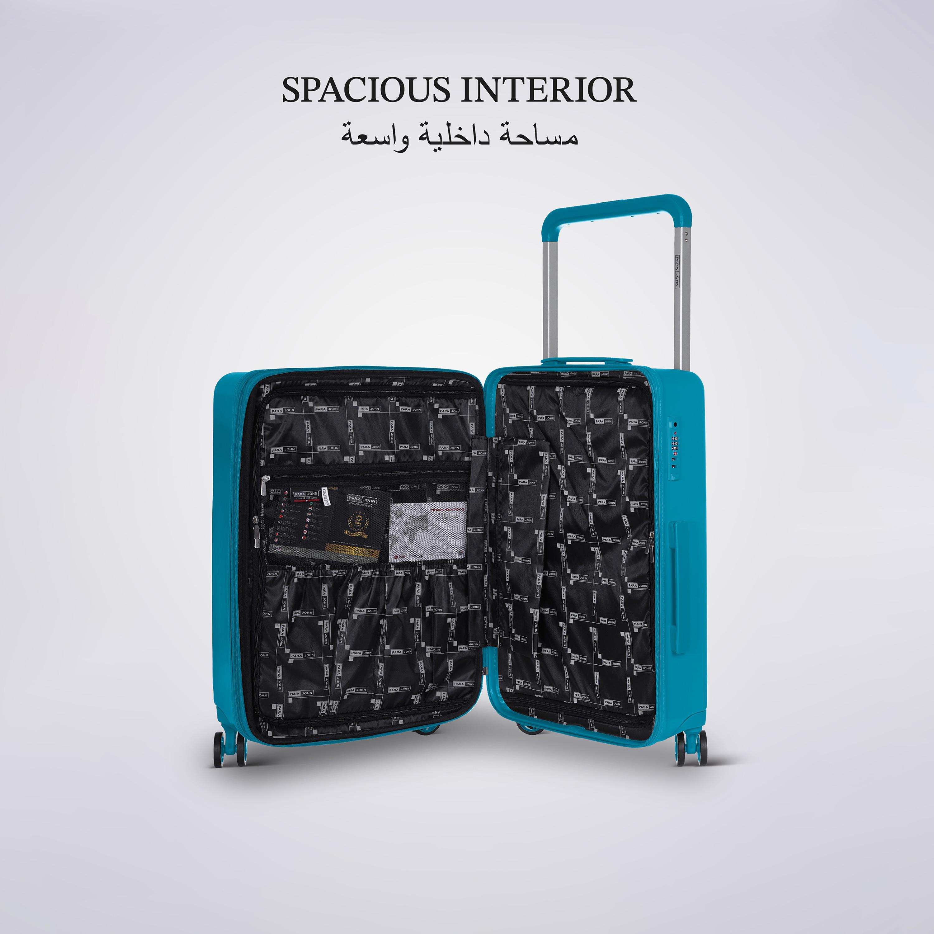 باراجون- طقم 3 شنط بولي بروبيلين بأربع عجلات دوارة وجوانب صلبة مع قفل مركب-travel-luggagesandbags-luggage-image-10