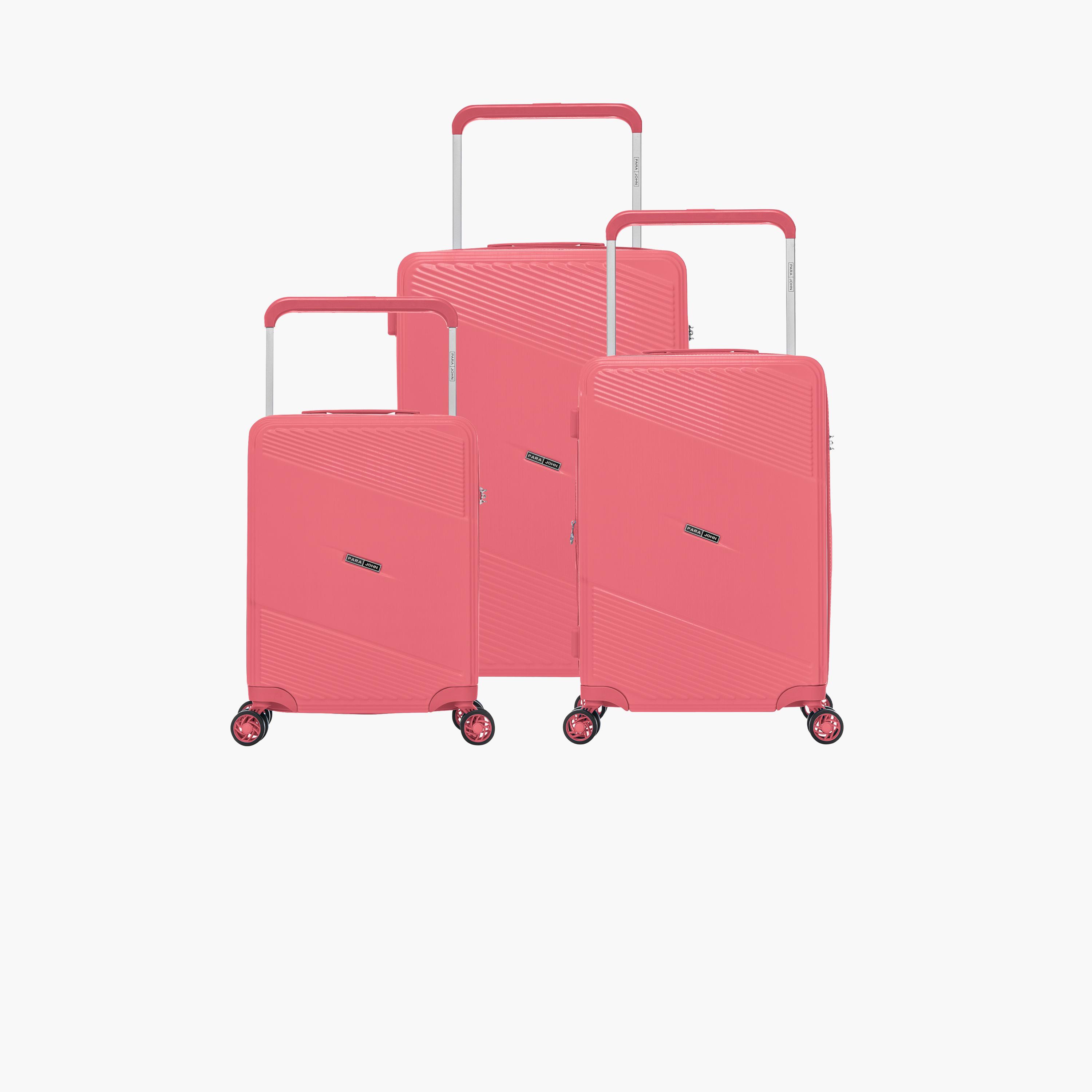 باراجون- طقم 3 شنط بولي بروبيلين بأربع عجلات دوارة وجوانب صلبة مع قفل مركب-travel-luggagesandbags-luggage-image-11