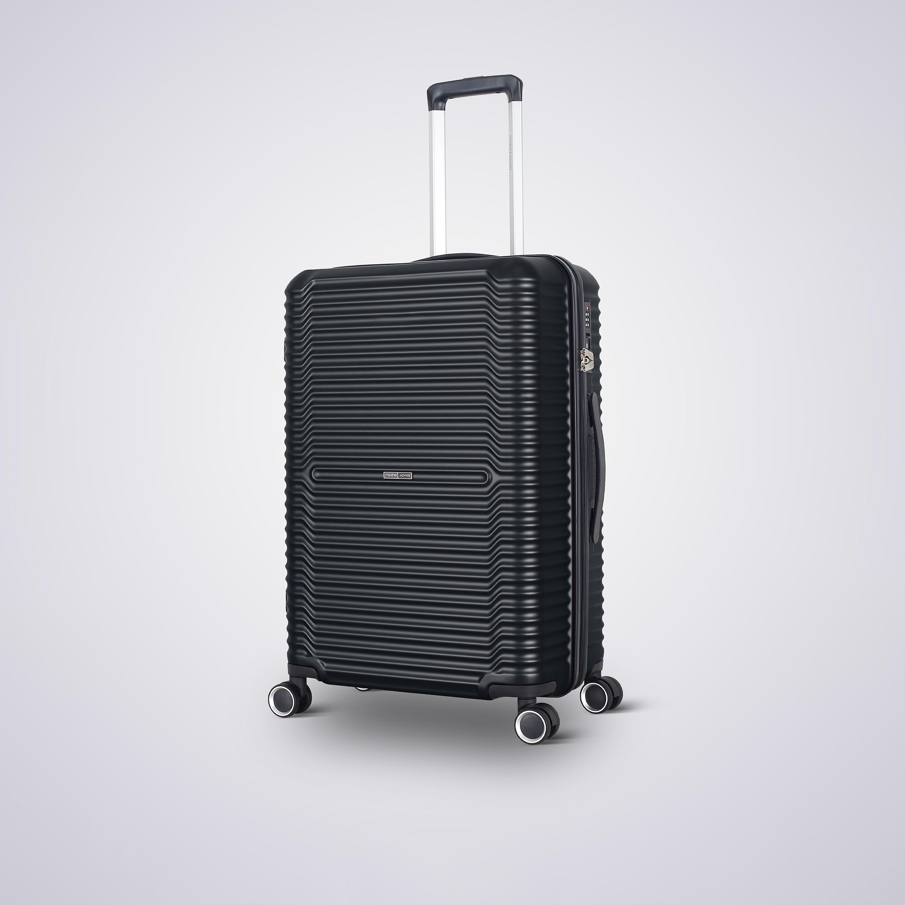 Para John Set of 3 Polycarbonate with ABS Hard Sided 4-Wheeler Spinner Trolley Bag with Combination Lock-travel-luggagesandbags-luggage-image-2