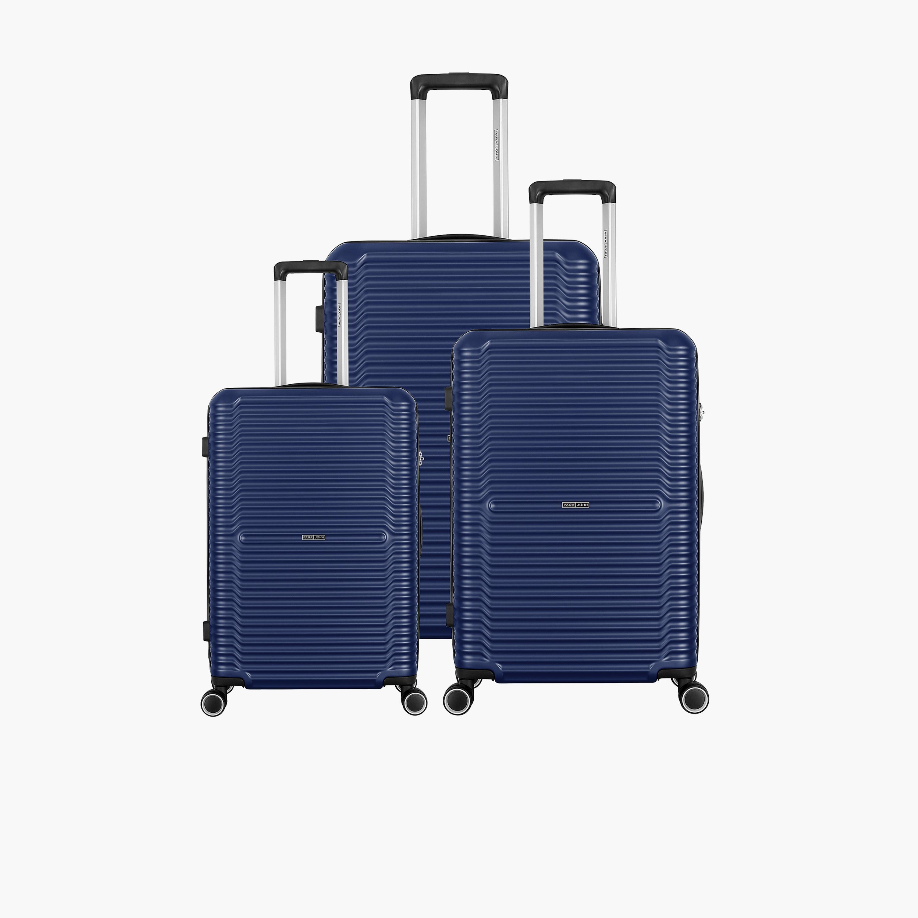 Para John Set of 3 Polycarbonate with ABS Hard Sided 4-Wheeler Spinner Trolley Bag with Combination Lock-travel-luggagesandbags-luggage-image-11