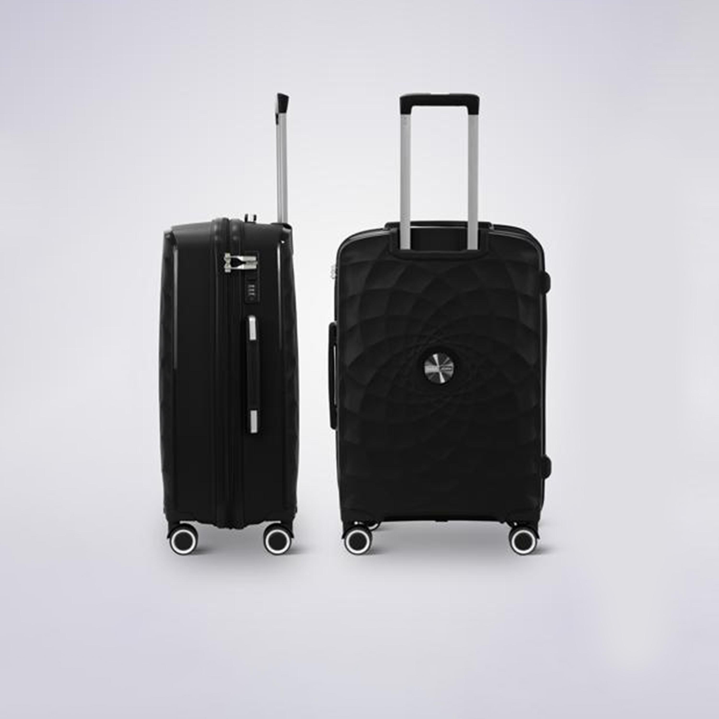 Para John Set of 3 Polypropylene Hard Sided 4-Wheeler Spinner Trolley Bag with Combination Lock-travel-luggagesandbags-luggage-image-3