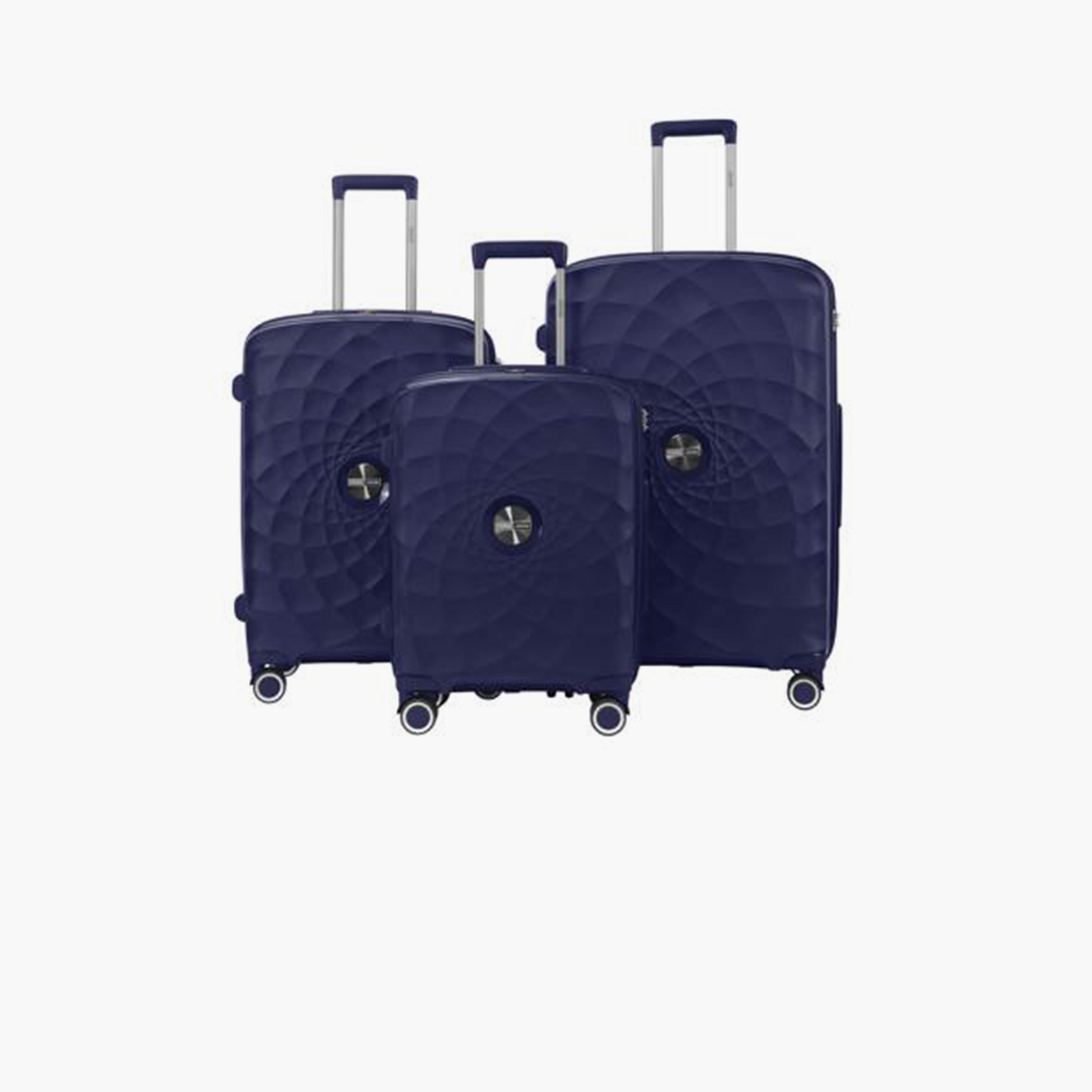 Para John Set of 3 Polypropylene Hard Sided 4-Wheeler Spinner Trolley Bag with Combination Lock-travel-luggagesandbags-luggage-image-6