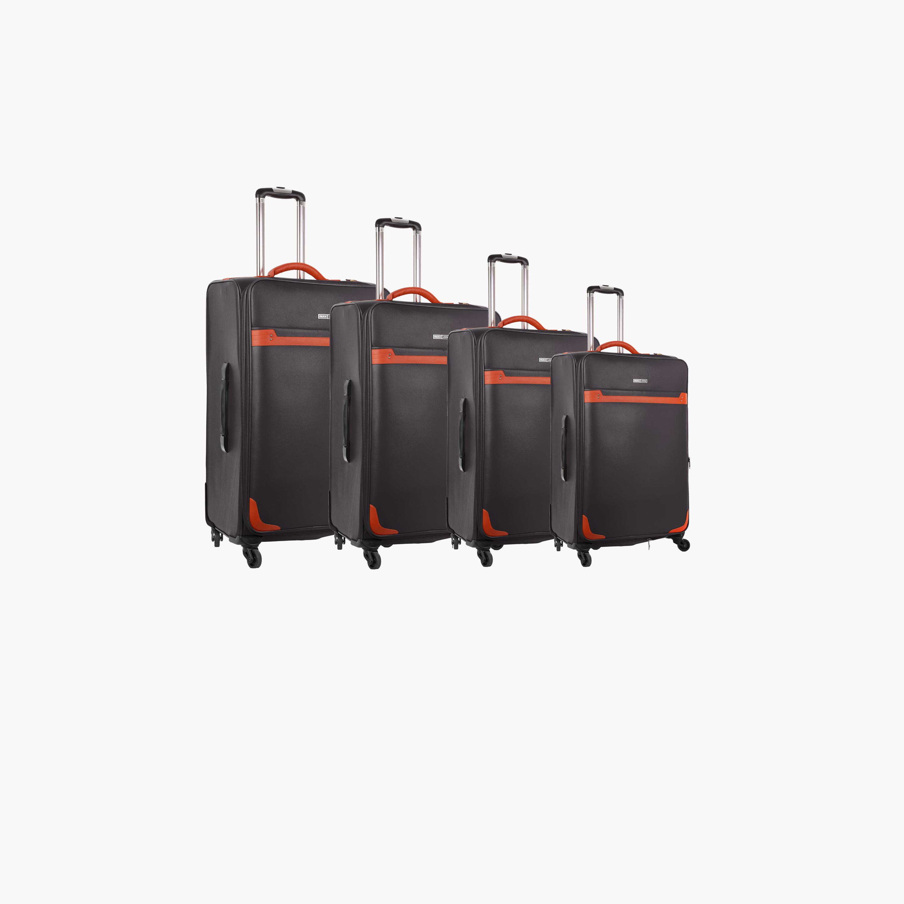 باراجون- طقم 4 شنط بولي يوريثين بأربع عجلات دوارة وجوانب طرية مع قفل مركب-travel-luggagesandbags-luggage-image-1