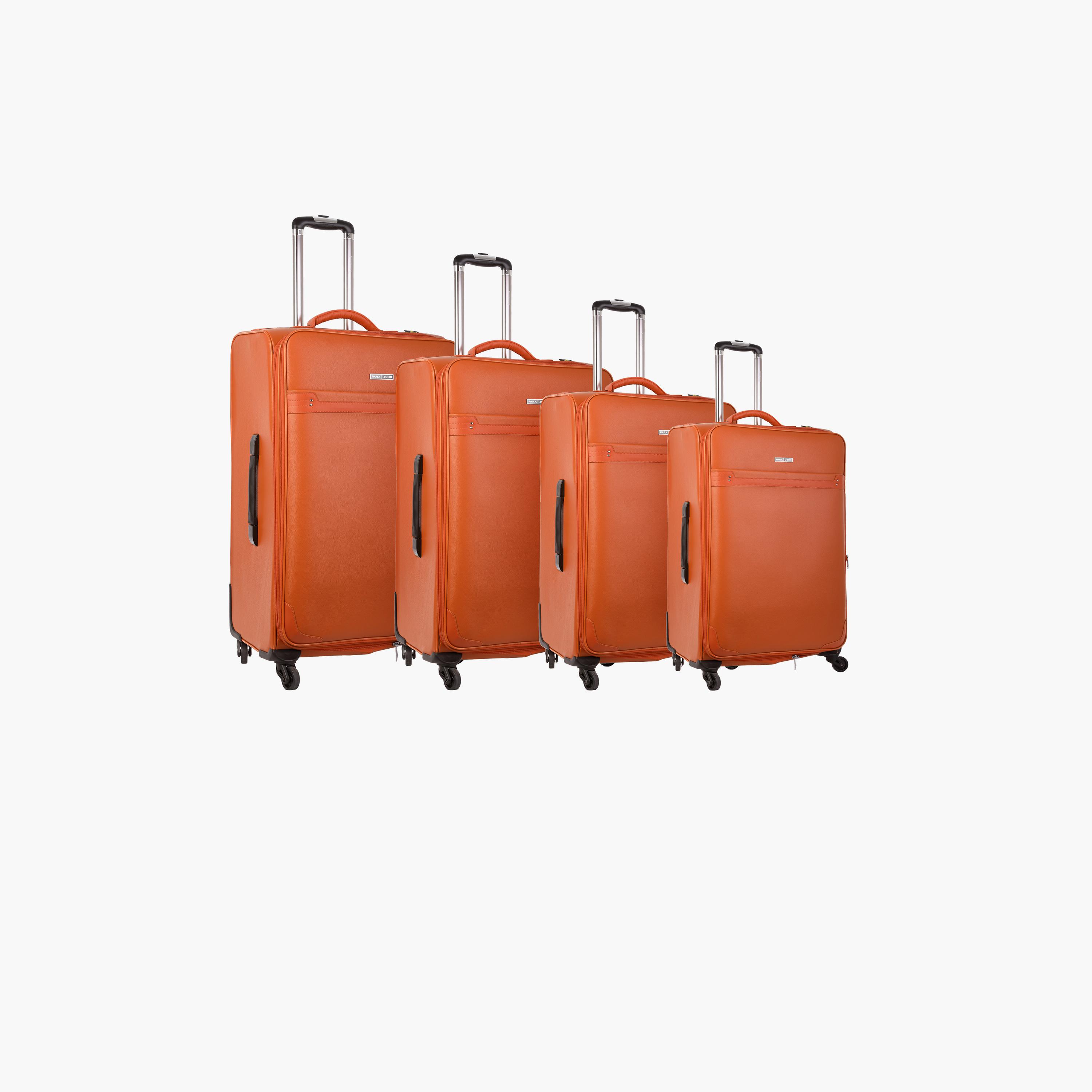 باراجون- طقم 4 شنط بولي يوريثين بأربع عجلات دوارة وجوانب طرية مع قفل مركب-travel-luggagesandbags-luggage-image-1