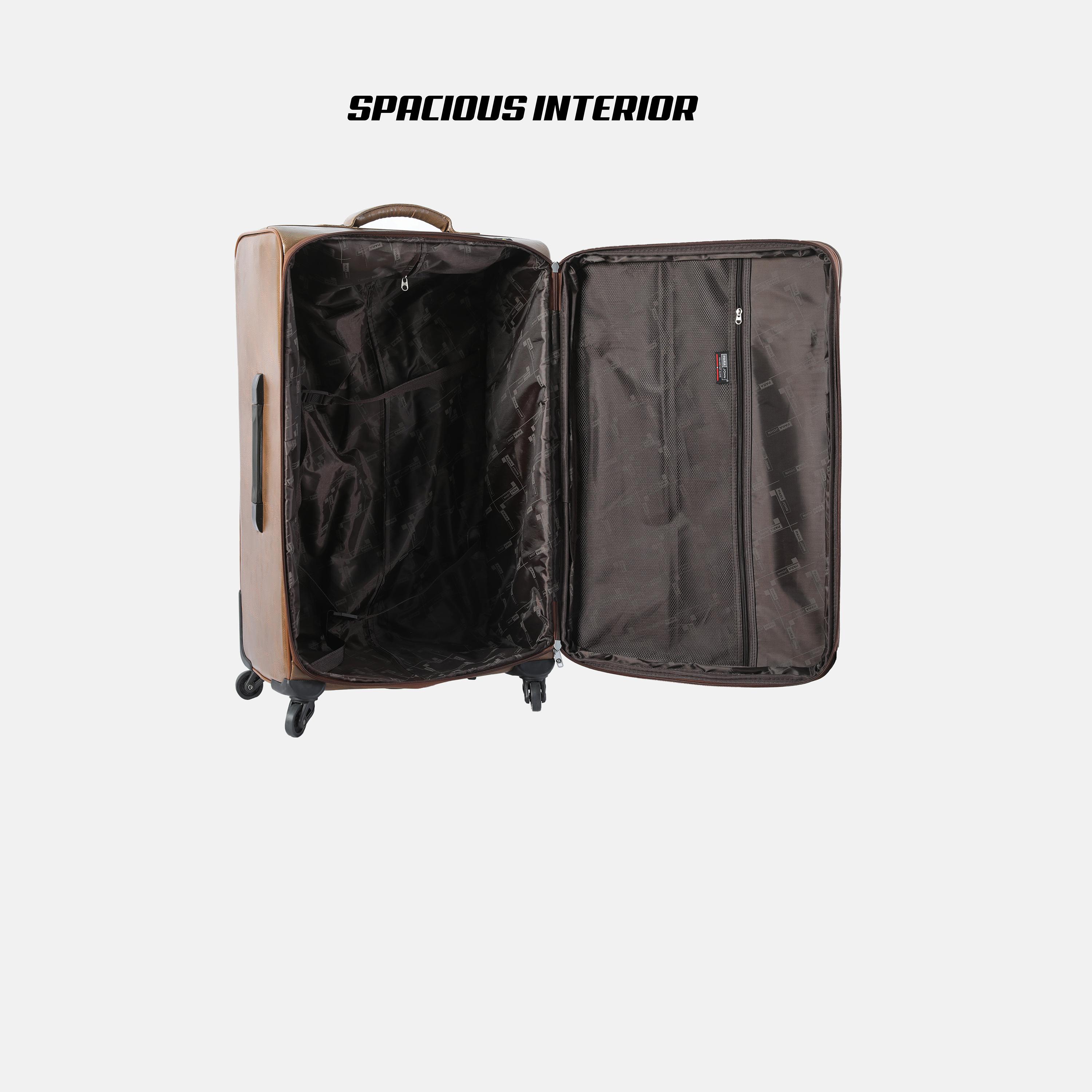 باراجون- طقم 4 شنط بولي يوريثين بأربع عجلات دوارة وجوانب طرية مع قفل مركب-travel-luggagesandbags-luggage-image-3