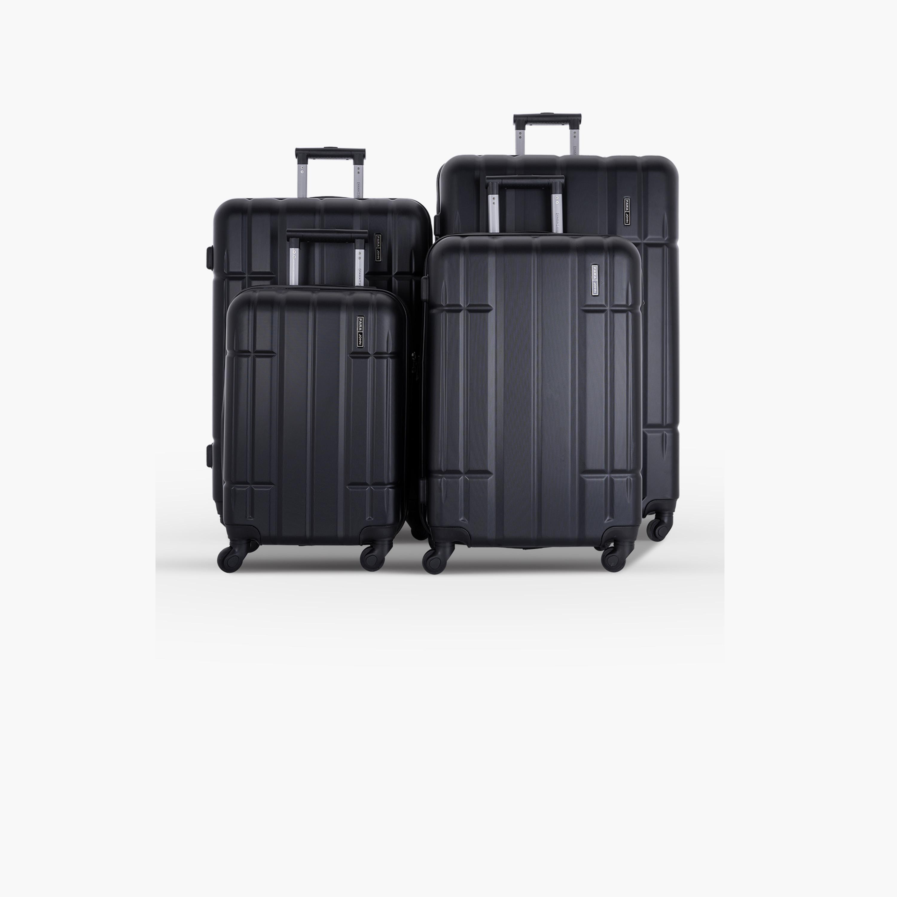 Para John Set of 4 ABS Hard Sided 4-Wheeler Spinner Trolley Bag with Combination Lock-travel-luggagesandbags-luggage-image-1