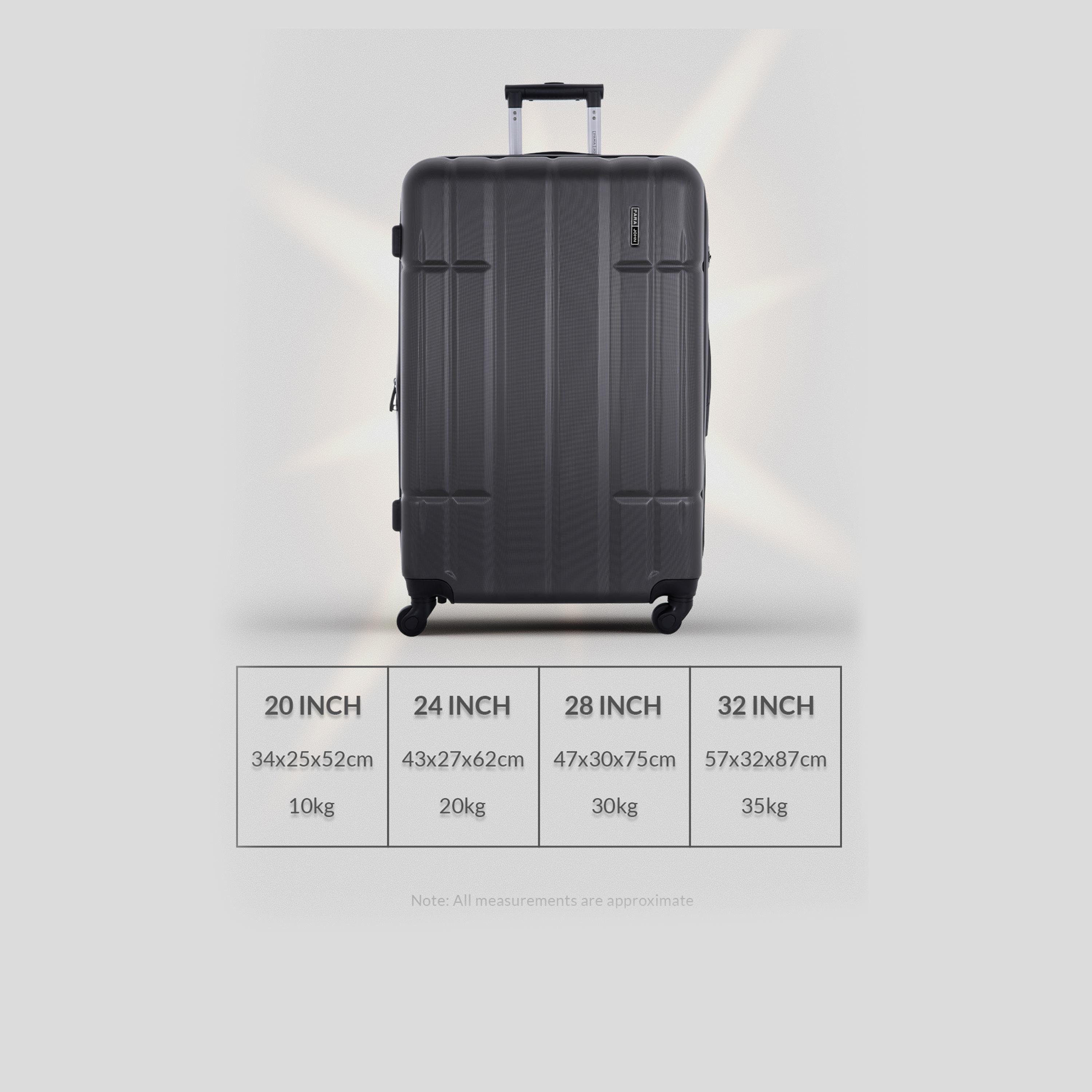 باراجون- طقم 4 شنط من مادة ABS بأربع عجلات دوارة وجوانب صلبة مع قفل مركب-travel-luggagesandbags-luggage-image-5