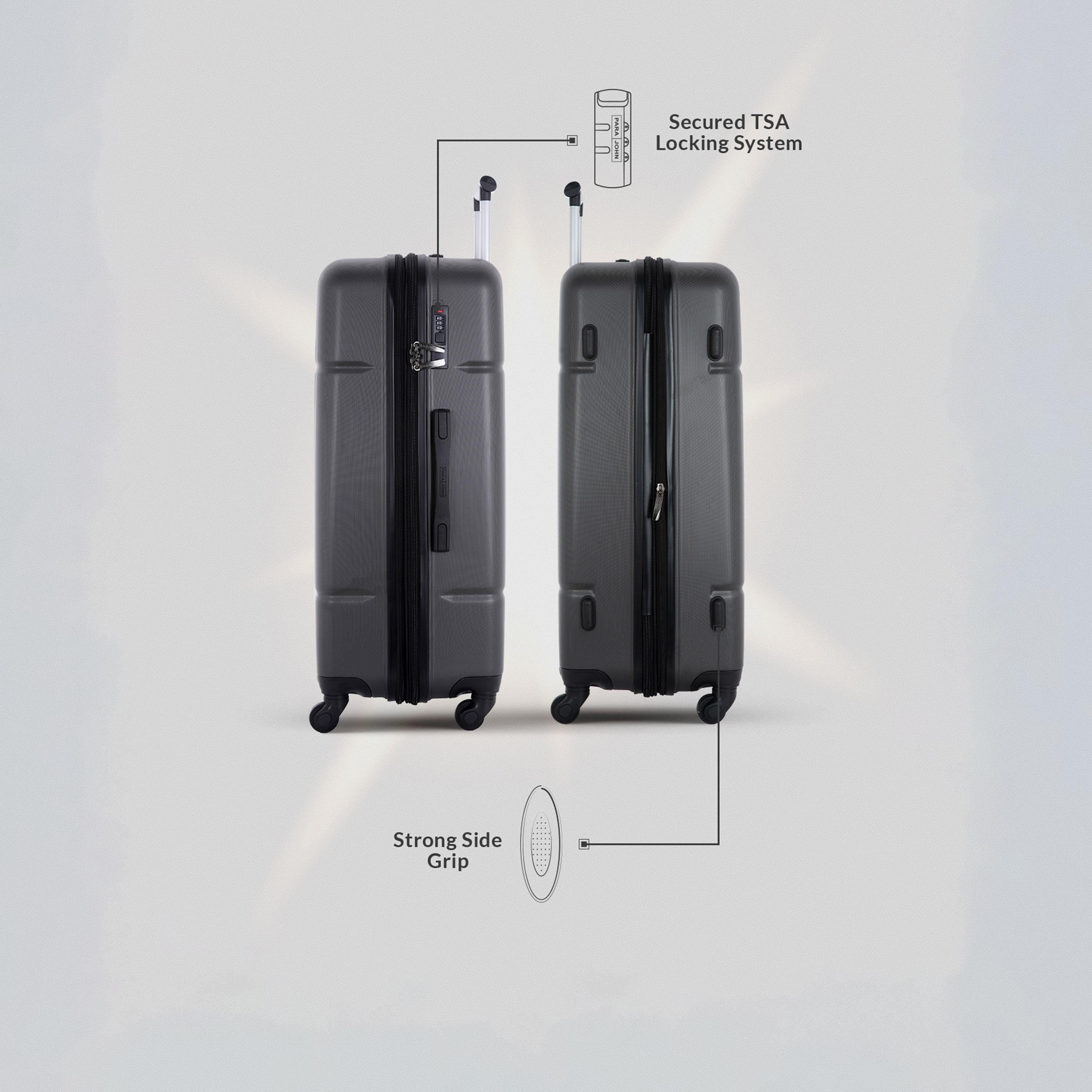 باراجون- طقم 4 شنط من مادة ABS بأربع عجلات دوارة وجوانب صلبة مع قفل مركب-travel-luggagesandbags-luggage-image-7