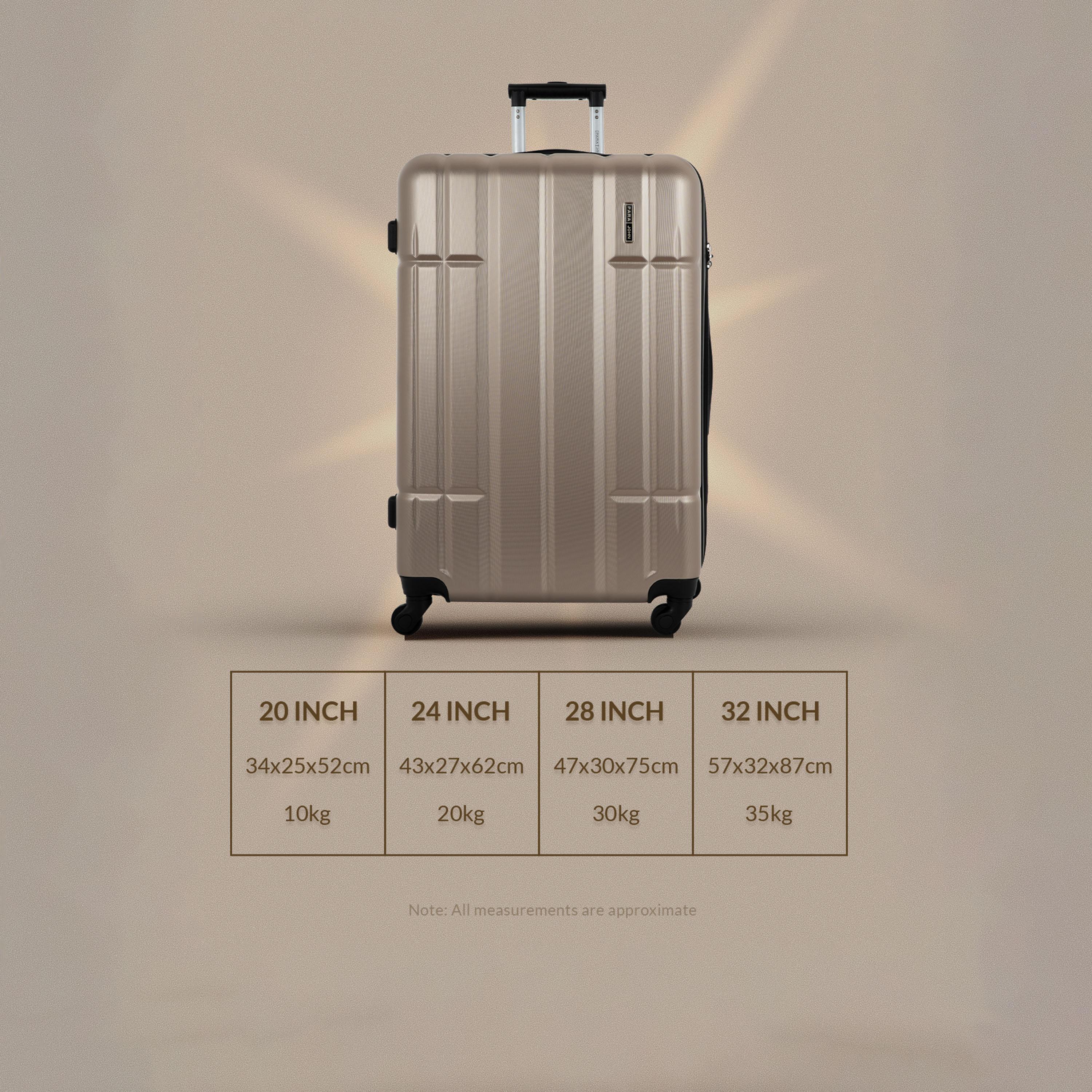 Para John Set of 4 ABS Hard Sided 4-Wheeler Spinner Trolley Bag with Combination Lock-travel-luggagesandbags-luggage-image-6