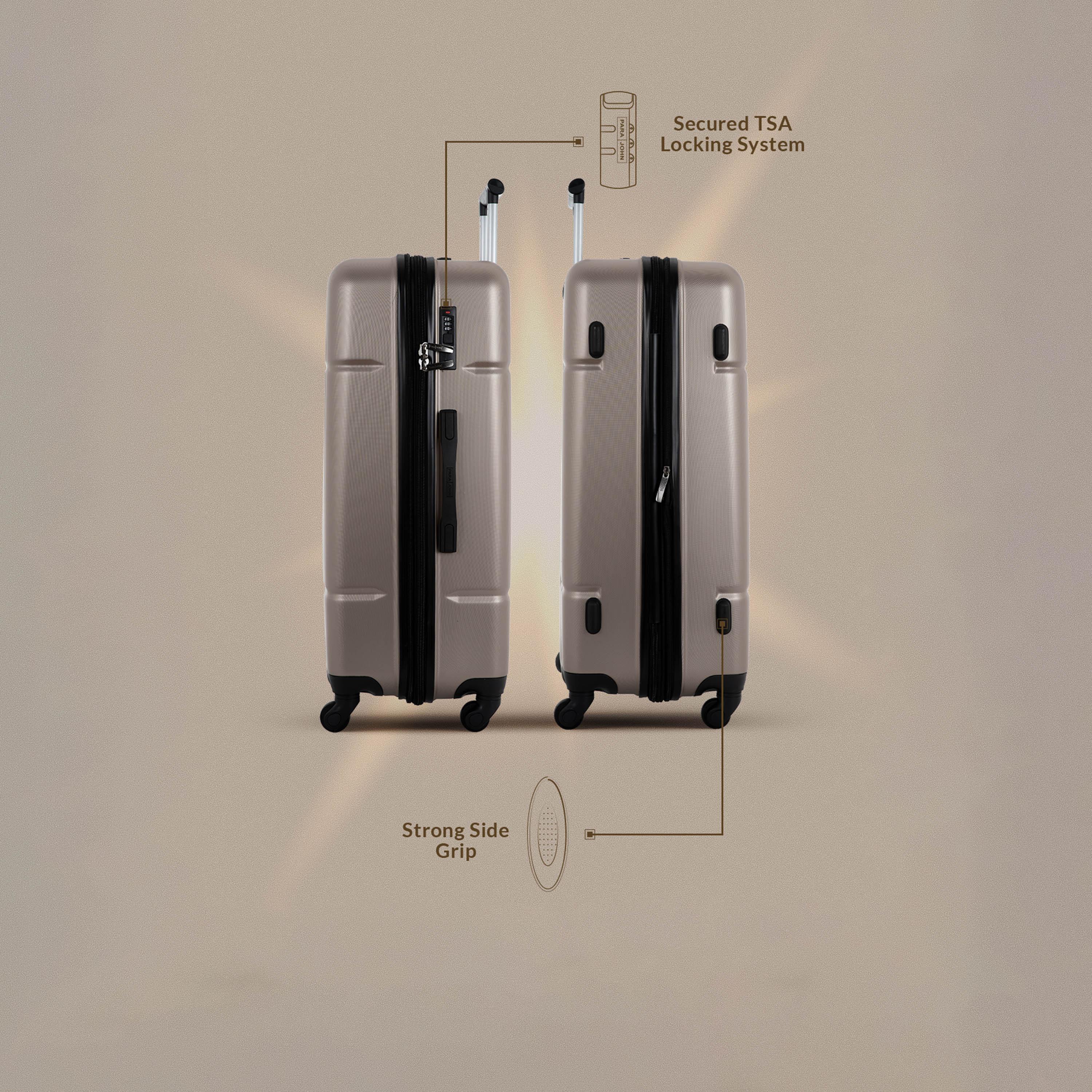 Para John Set of 4 ABS Hard Sided 4-Wheeler Spinner Trolley Bag with Combination Lock-travel-luggagesandbags-luggage-image-7