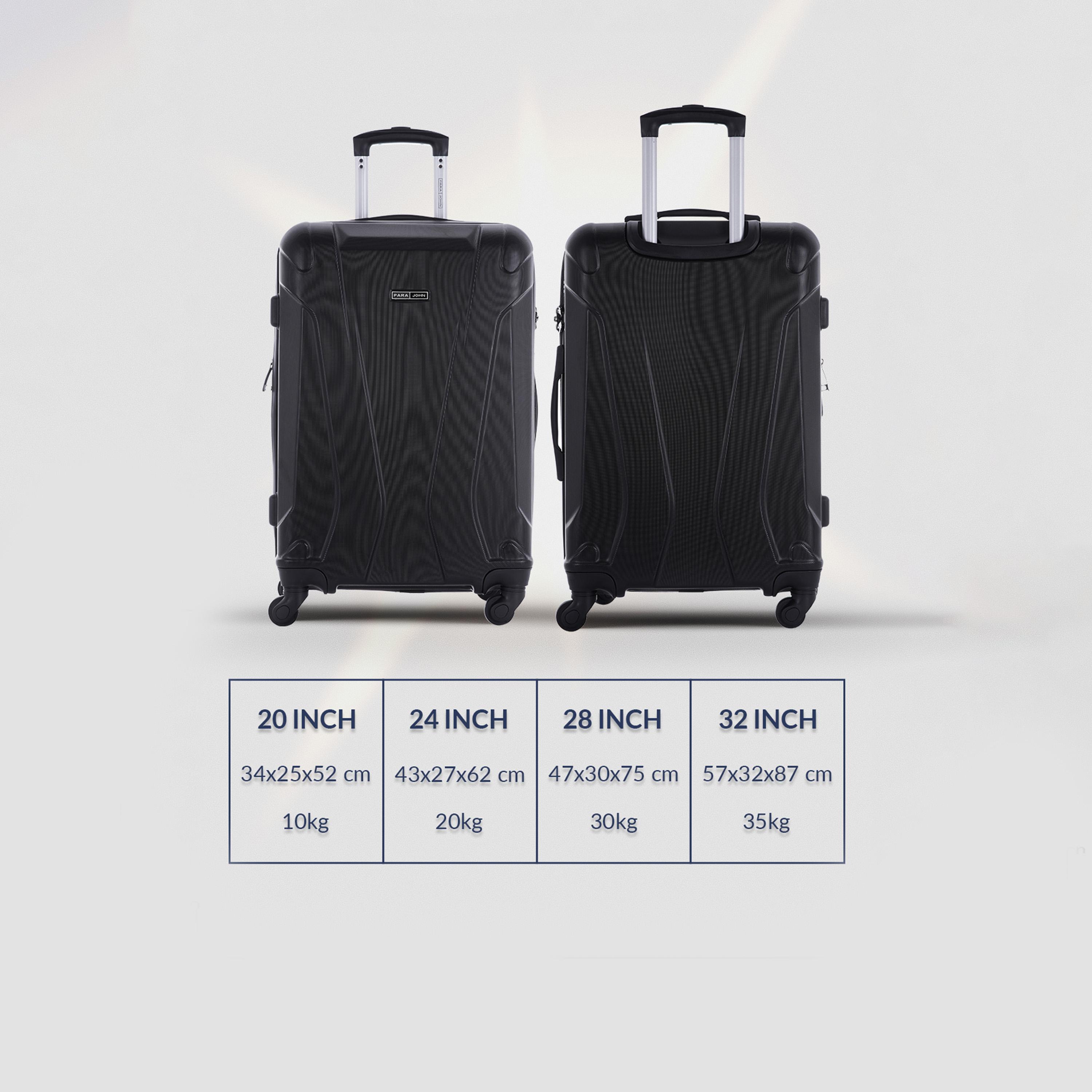 باراجون- طقم 4 شنط من مادة ABS بأربع عجلات دوارة وجوانب صلبة مع قفل مركب-travel-luggagesandbags-luggage-image-8