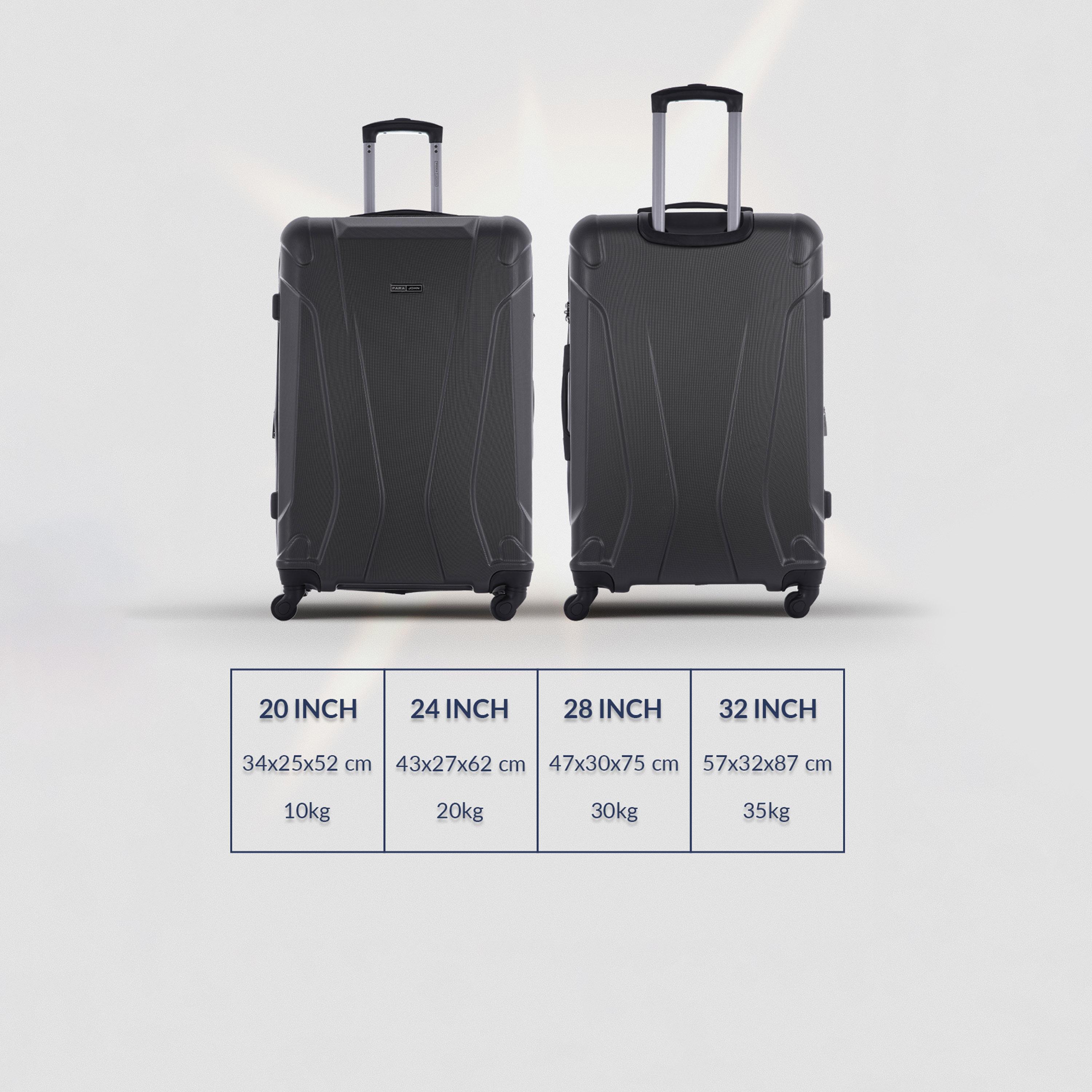 باراجون- طقم 4 شنط من مادة ABS بأربع عجلات دوارة وجوانب صلبة مع قفل مركب-travel-luggagesandbags-luggage-image-18