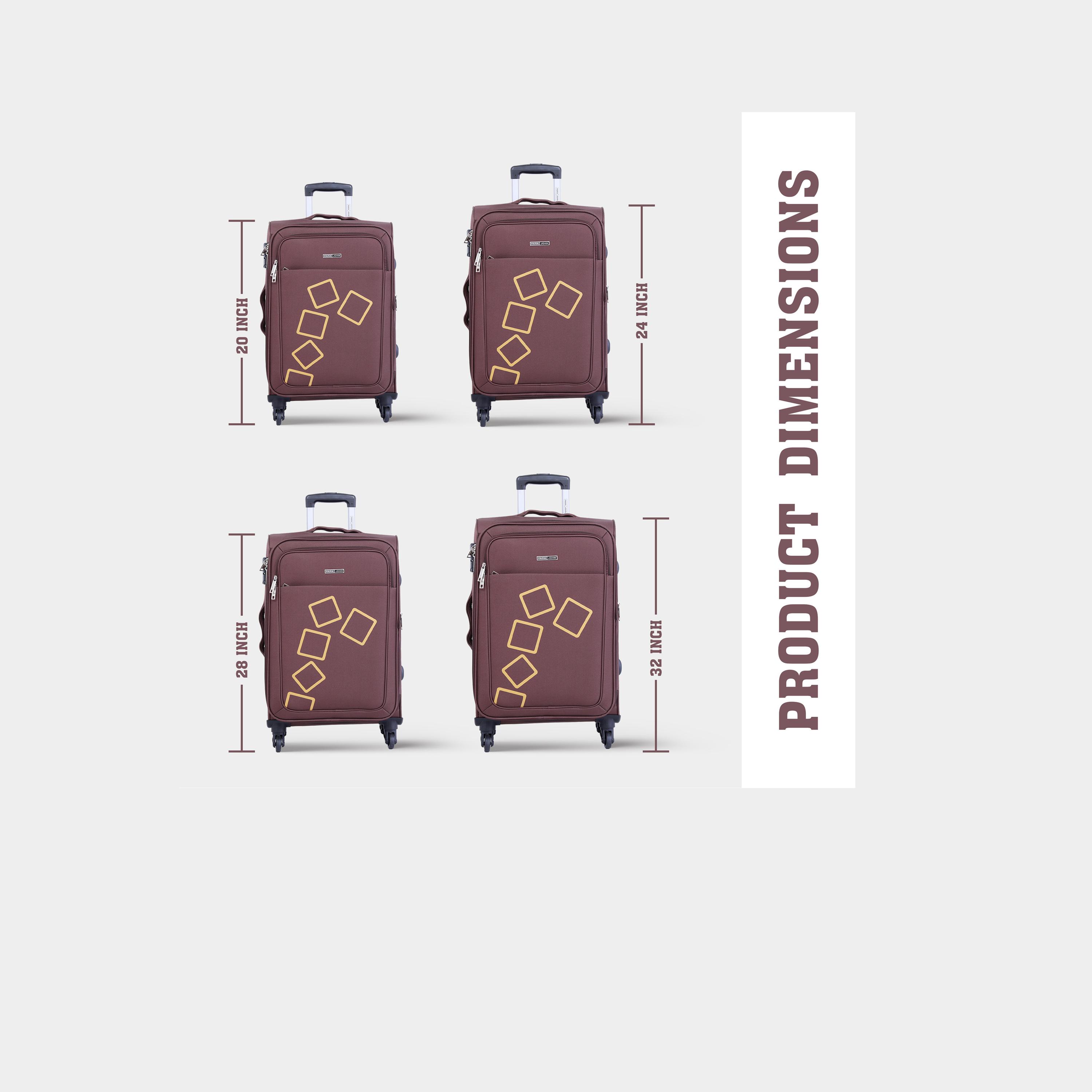 باراجون- طقم 4 شنط من مادة ABS بأربع عجلات دوارة وجوانب طرية مع قفل مركب-travel-luggagesandbags-luggage-image-12
