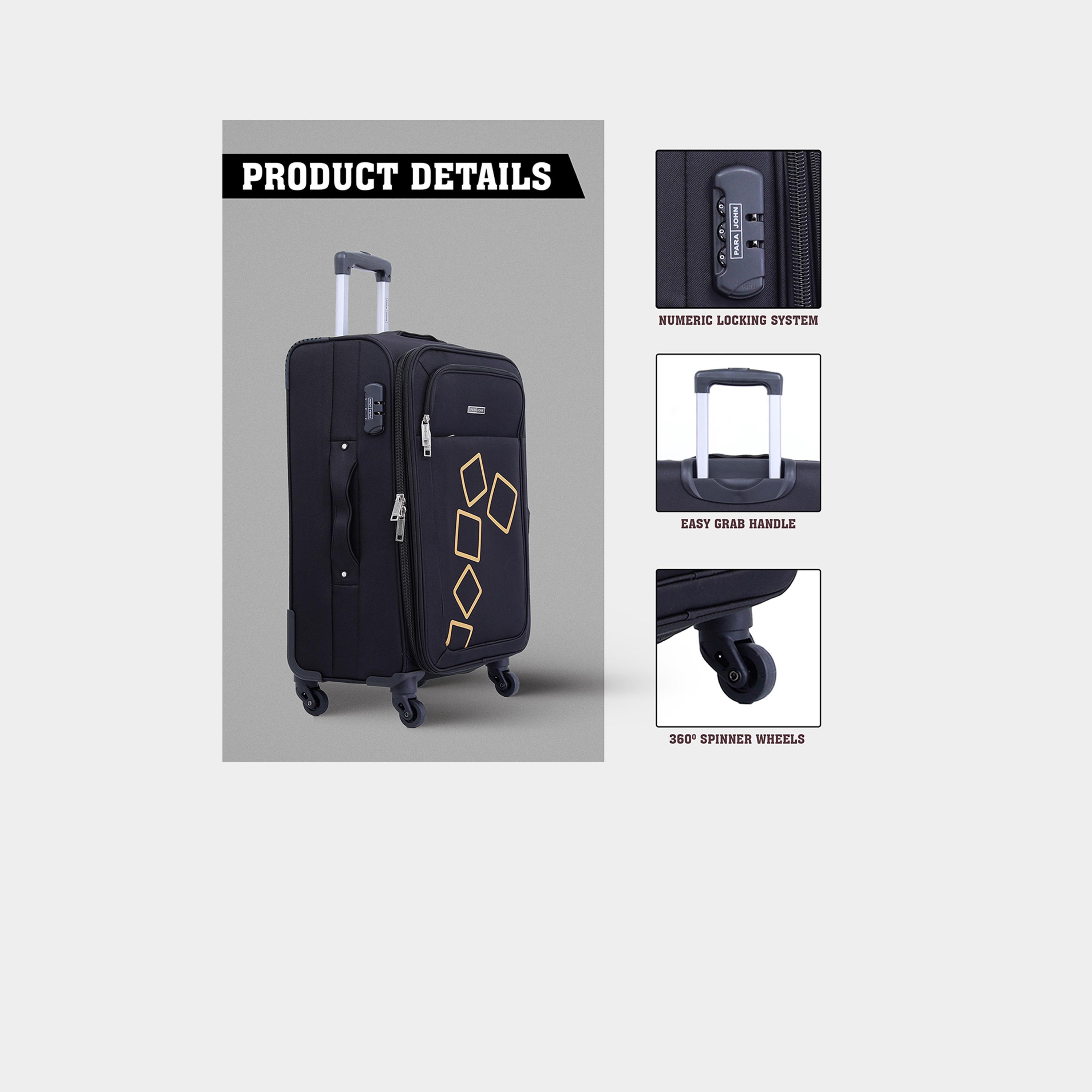 باراجون- طقم 4 شنط من مادة ABS بأربع عجلات دوارة وجوانب طرية مع قفل مركب-travel-luggagesandbags-luggage-image-20