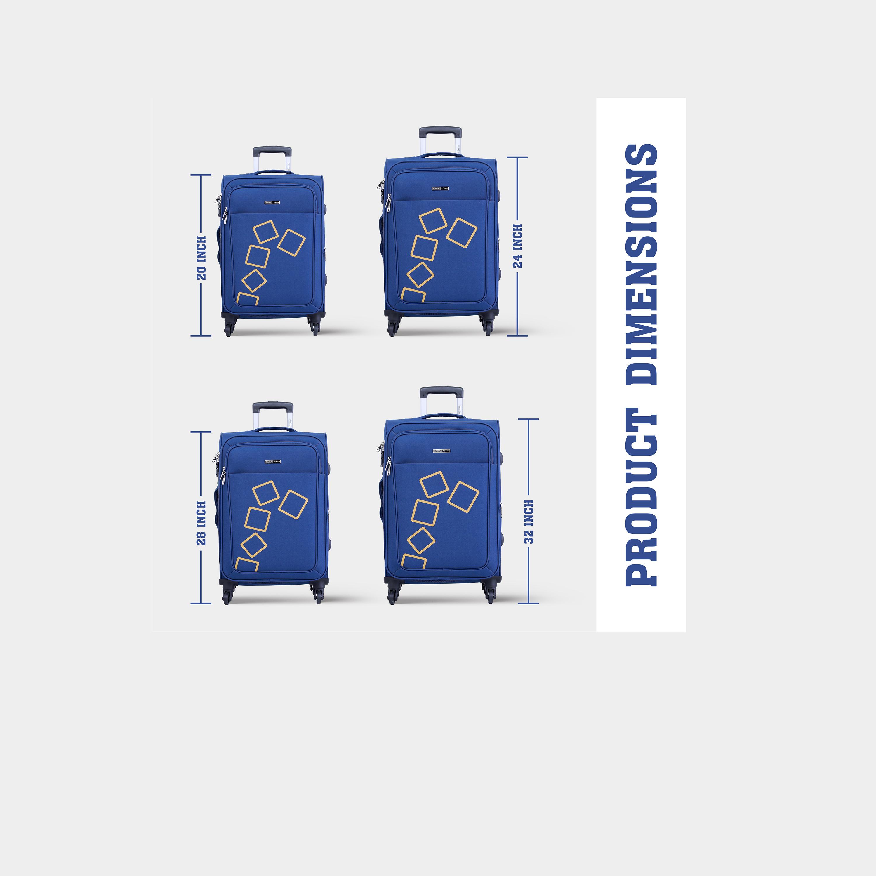 باراجون- طقم 4 شنط من مادة ABS بأربع عجلات دوارة وجوانب طرية مع قفل مركب-travel-luggagesandbags-luggage-image-18