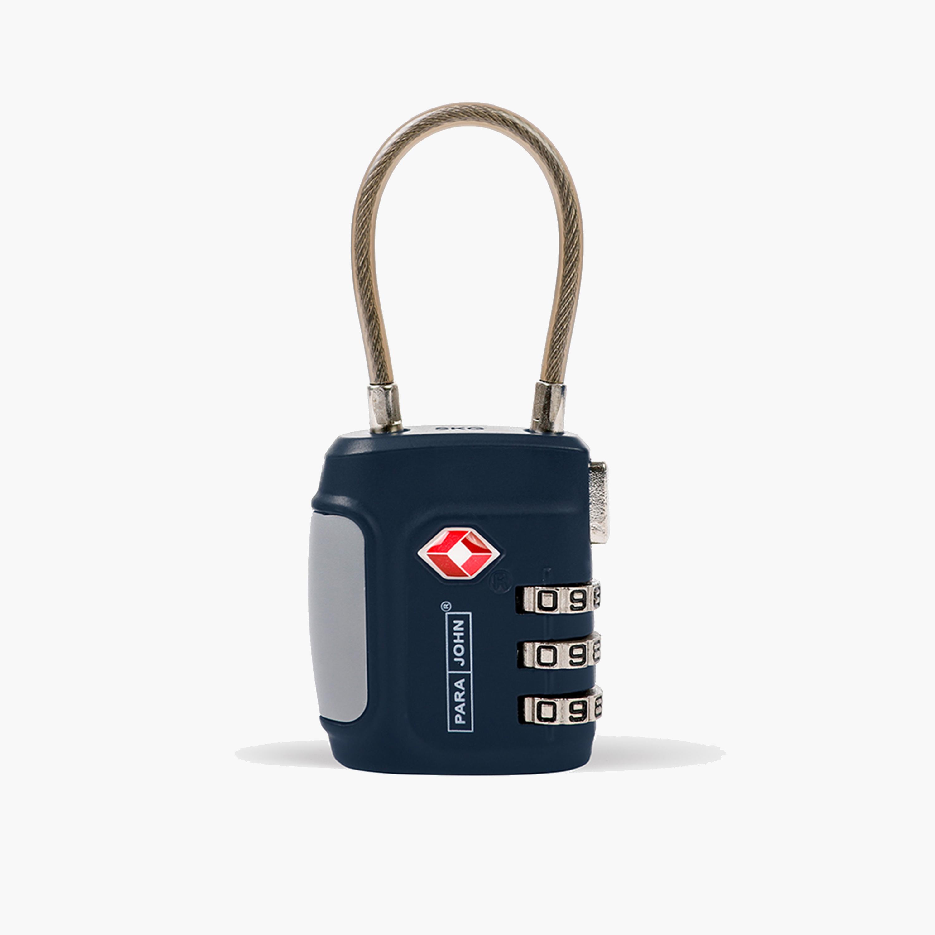 باراجون - قفل TSAمركب ثلاثي الاقراص مع كابل-travel-accessories-image-1