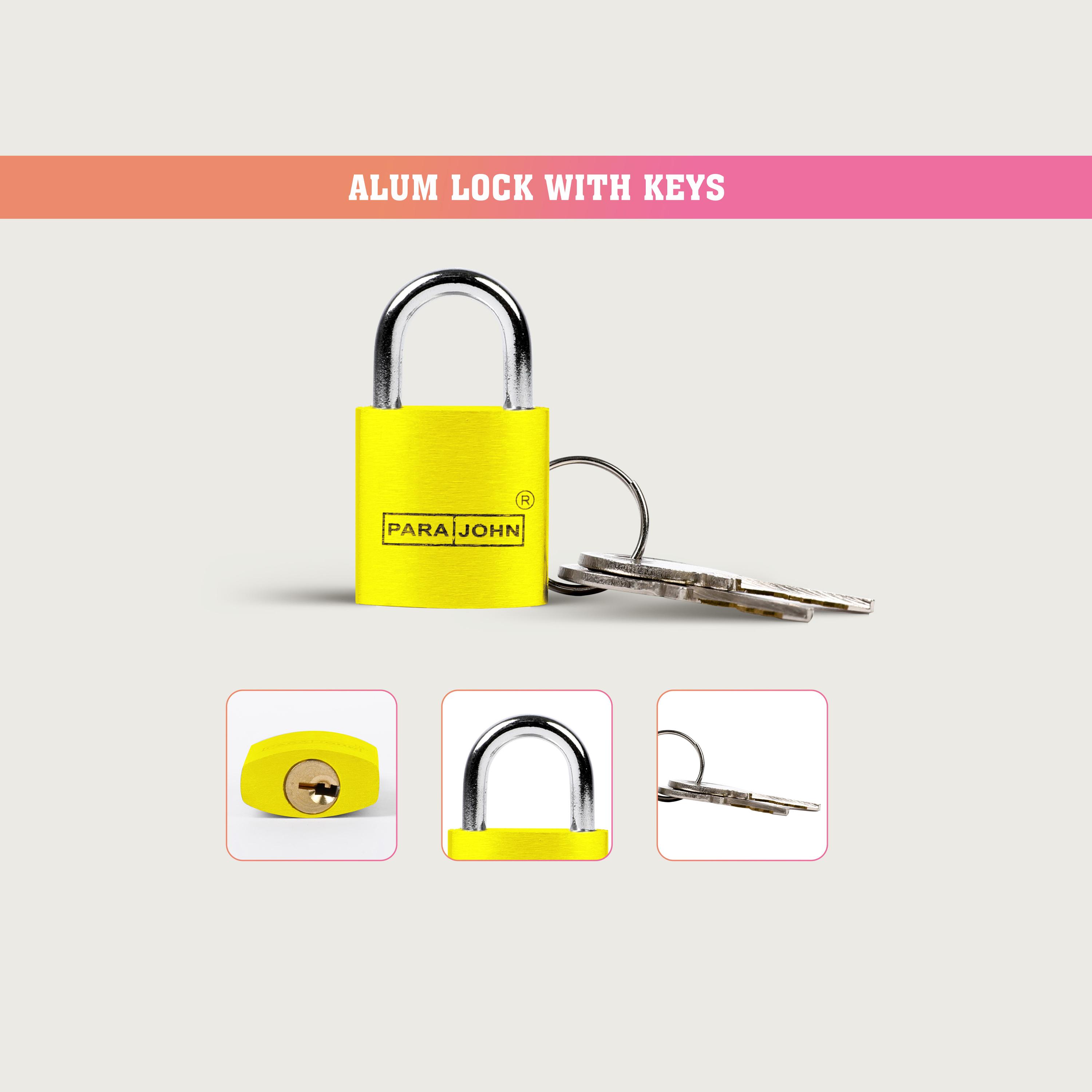 Para John Brass Padlock with 2 keys-travel-accessories-image-2
