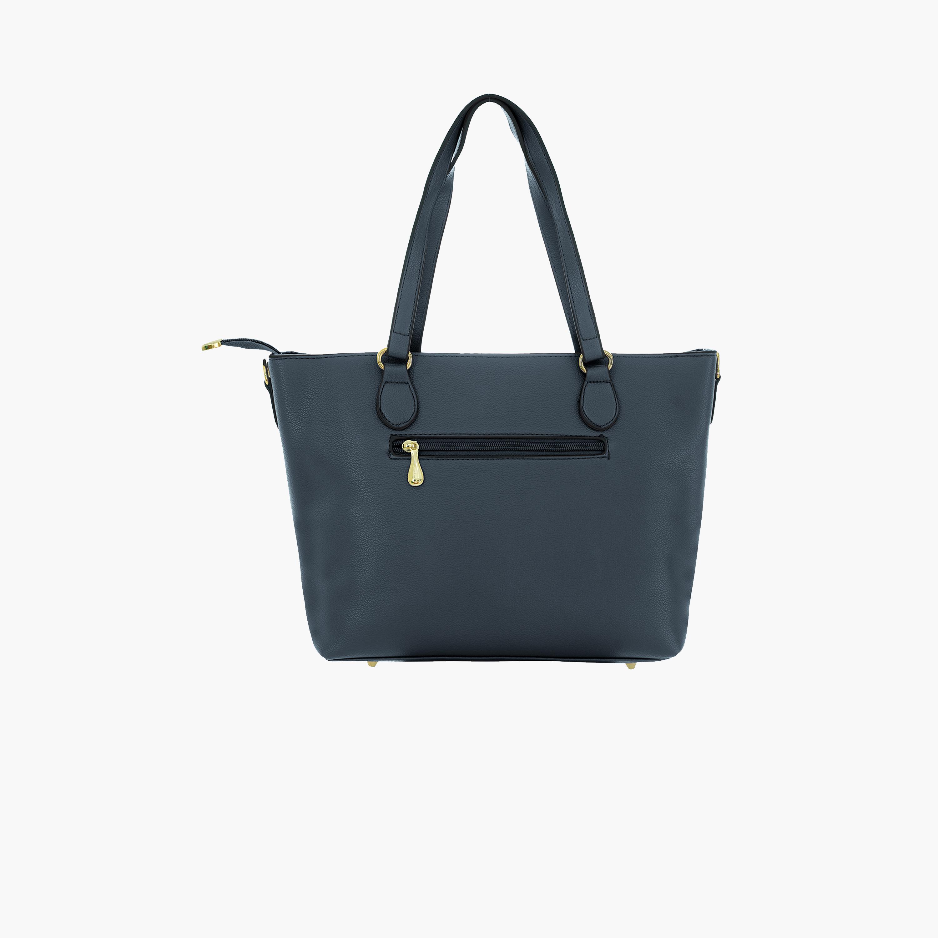 باراجون- شنطة توت بمقبض مزدوج مع سحاب للإغلاق وحزام قابل للإزالة-women-bagsandwallets-handbags-image-5