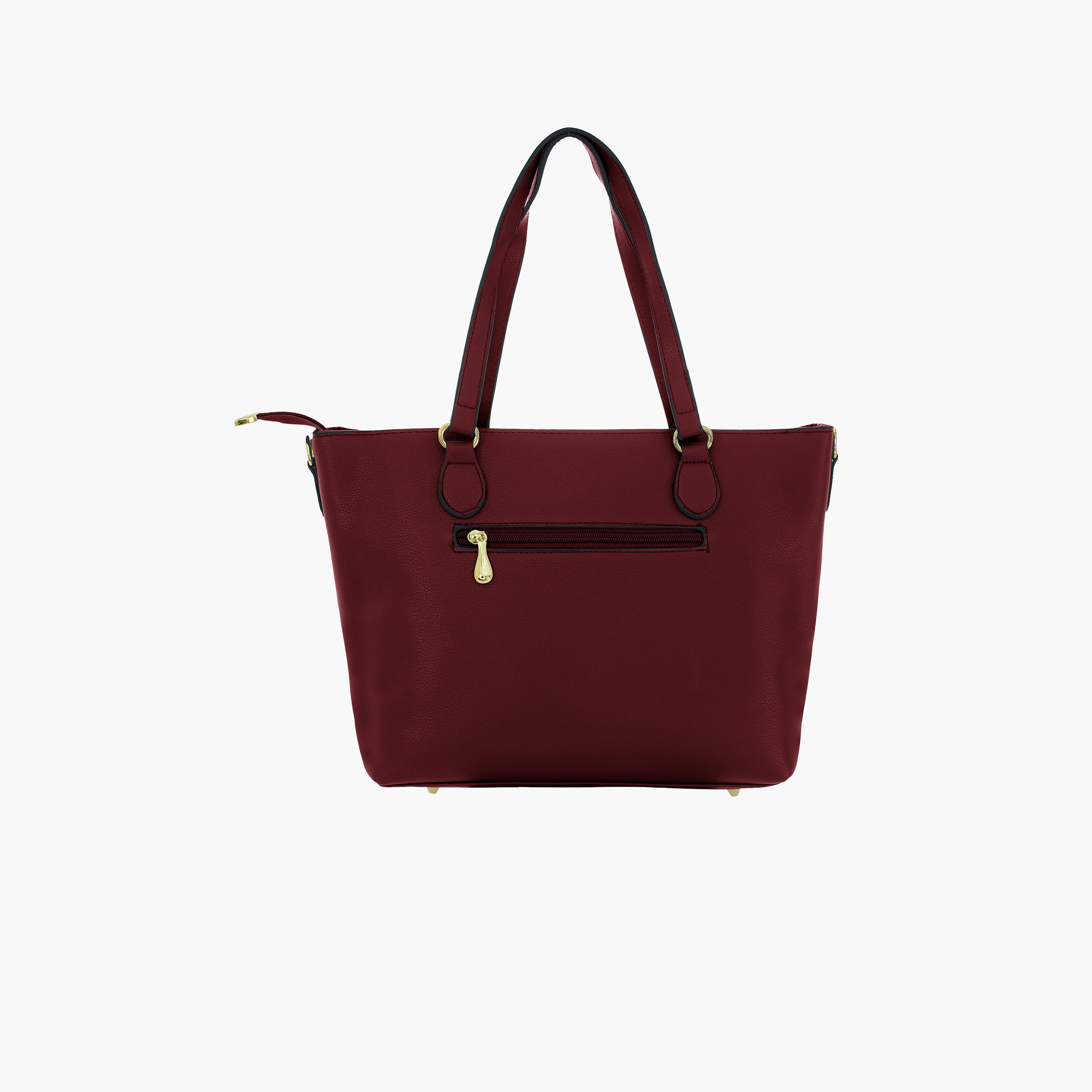 باراجون- شنطة توت بمقبض مزدوج مع سحاب للإغلاق وحزام قابل للإزالة-women-bagsandwallets-handbags-image-13