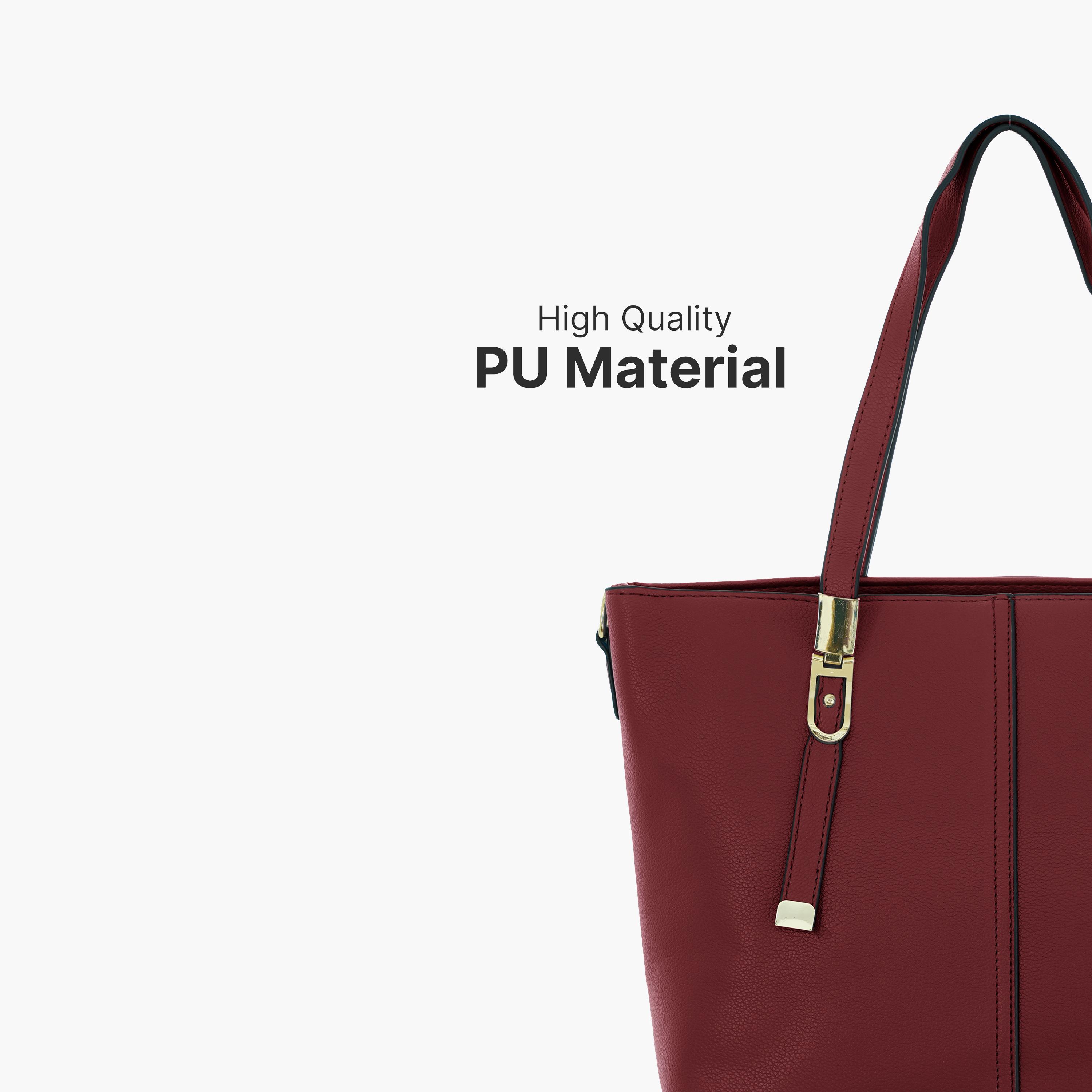 باراجون- شنطة توت بمقبض مزدوج مع سحاب للإغلاق وحزام قابل للإزالة-women-bagsandwallets-handbags-image-14