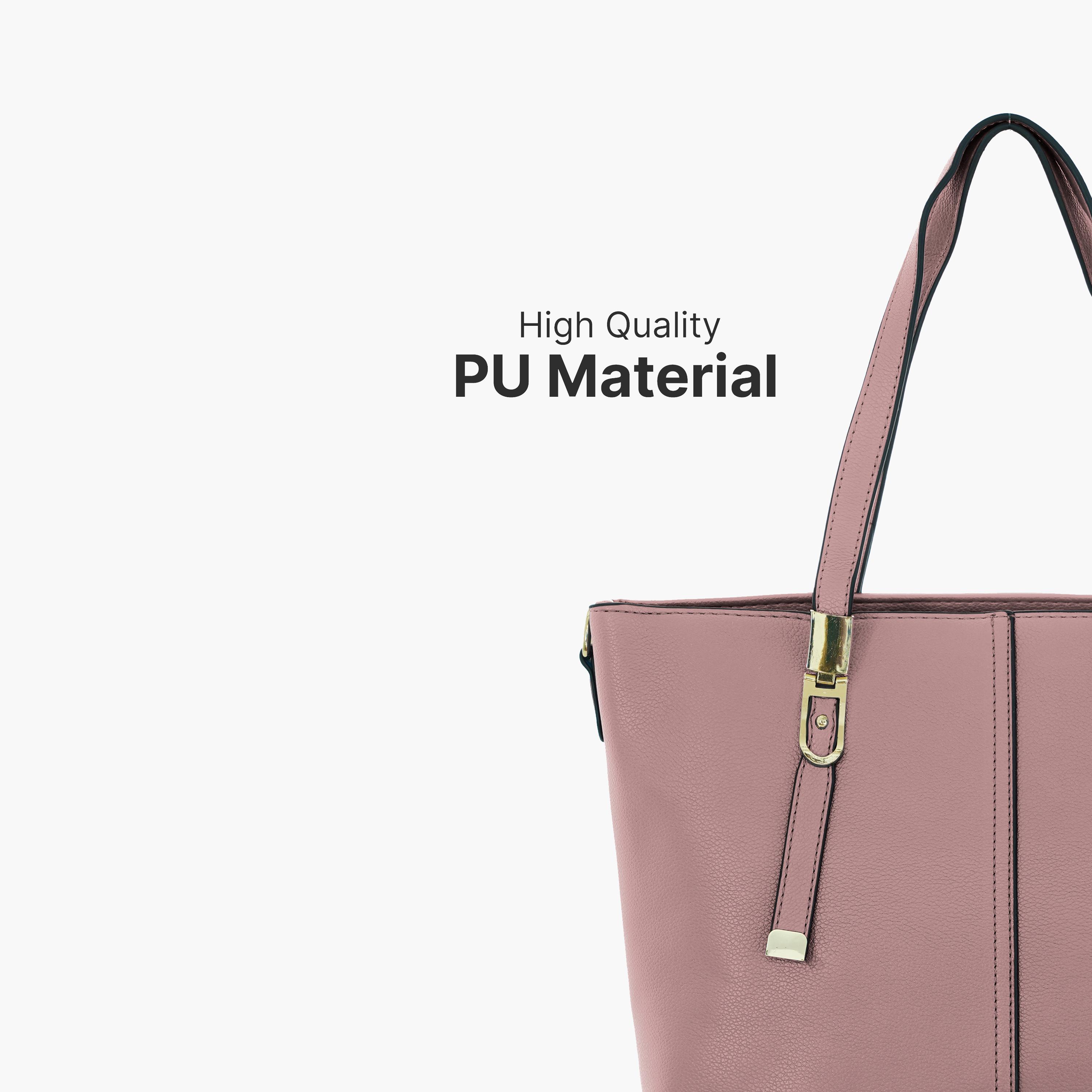 باراجون- شنطة توت بمقبض مزدوج مع سحاب للإغلاق وحزام قابل للإزالة-women-bagsandwallets-handbags-image-17