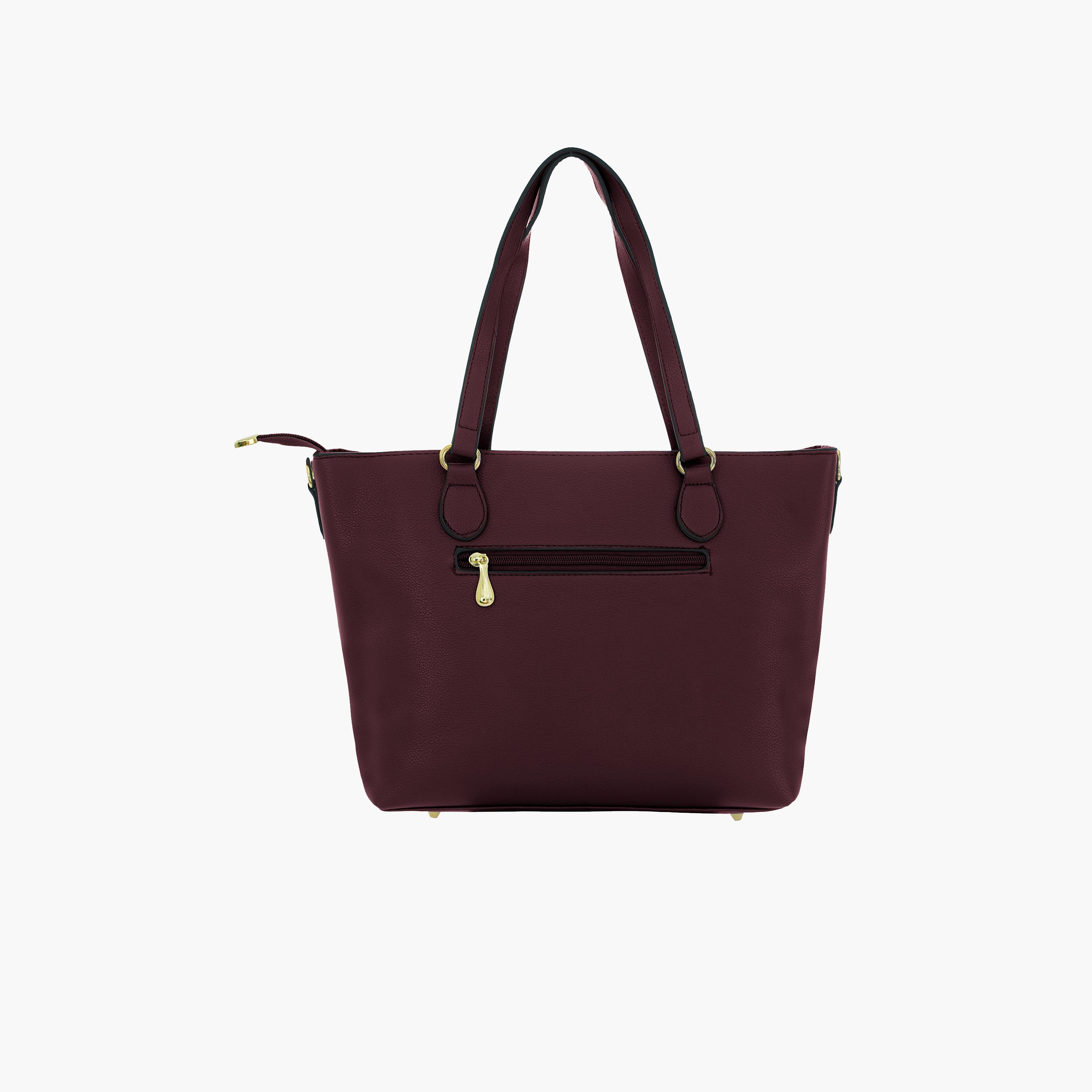باراجون- شنطة توت بمقبض مزدوج مع سحاب للإغلاق وحزام قابل للإزالة-women-bagsandwallets-handbags-image-19