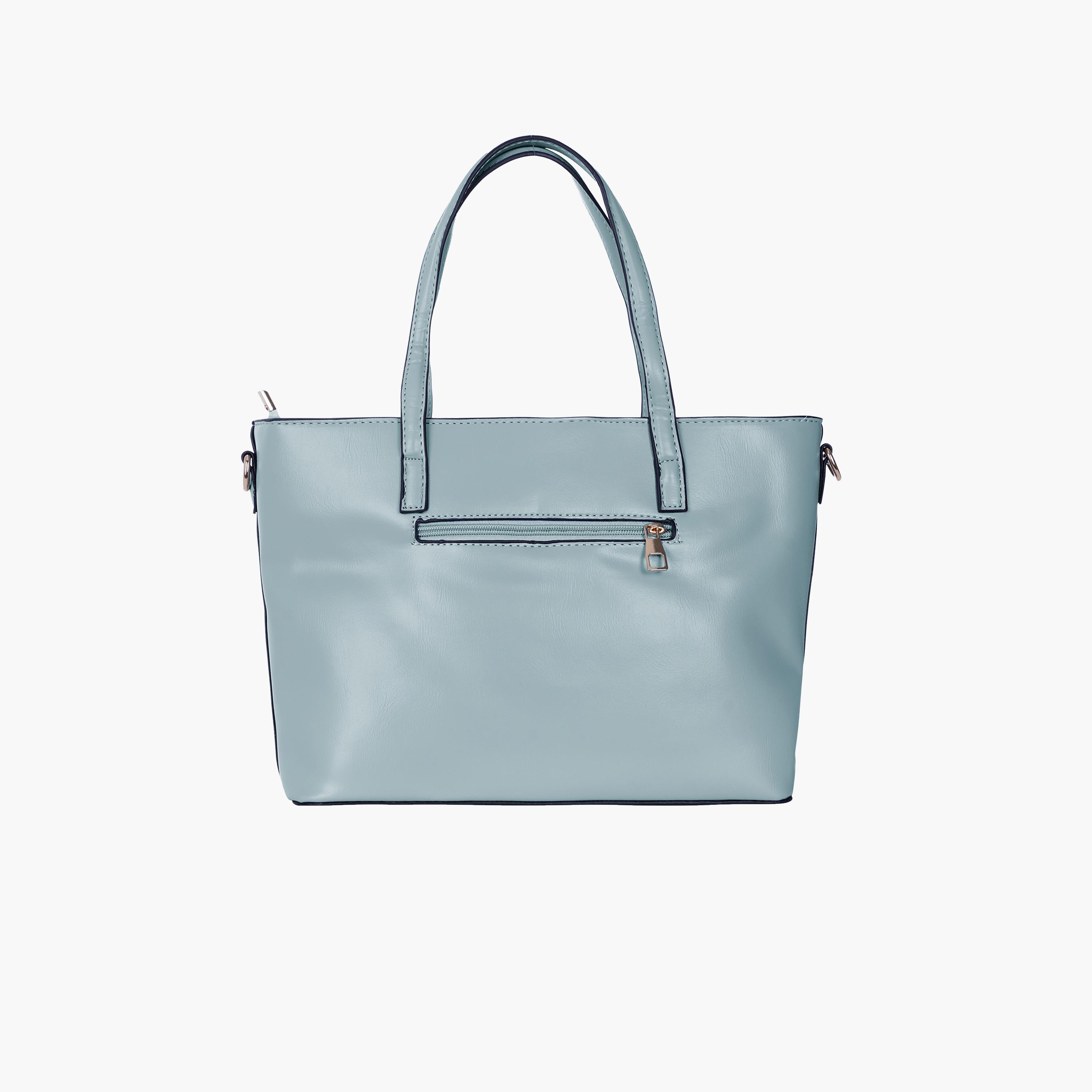 باراجون- شنطة توت بمقبض مزدوج مع سحاب للإغلاق وحزام قابل للإزالة-women-bagsandwallets-handbags-image-7
