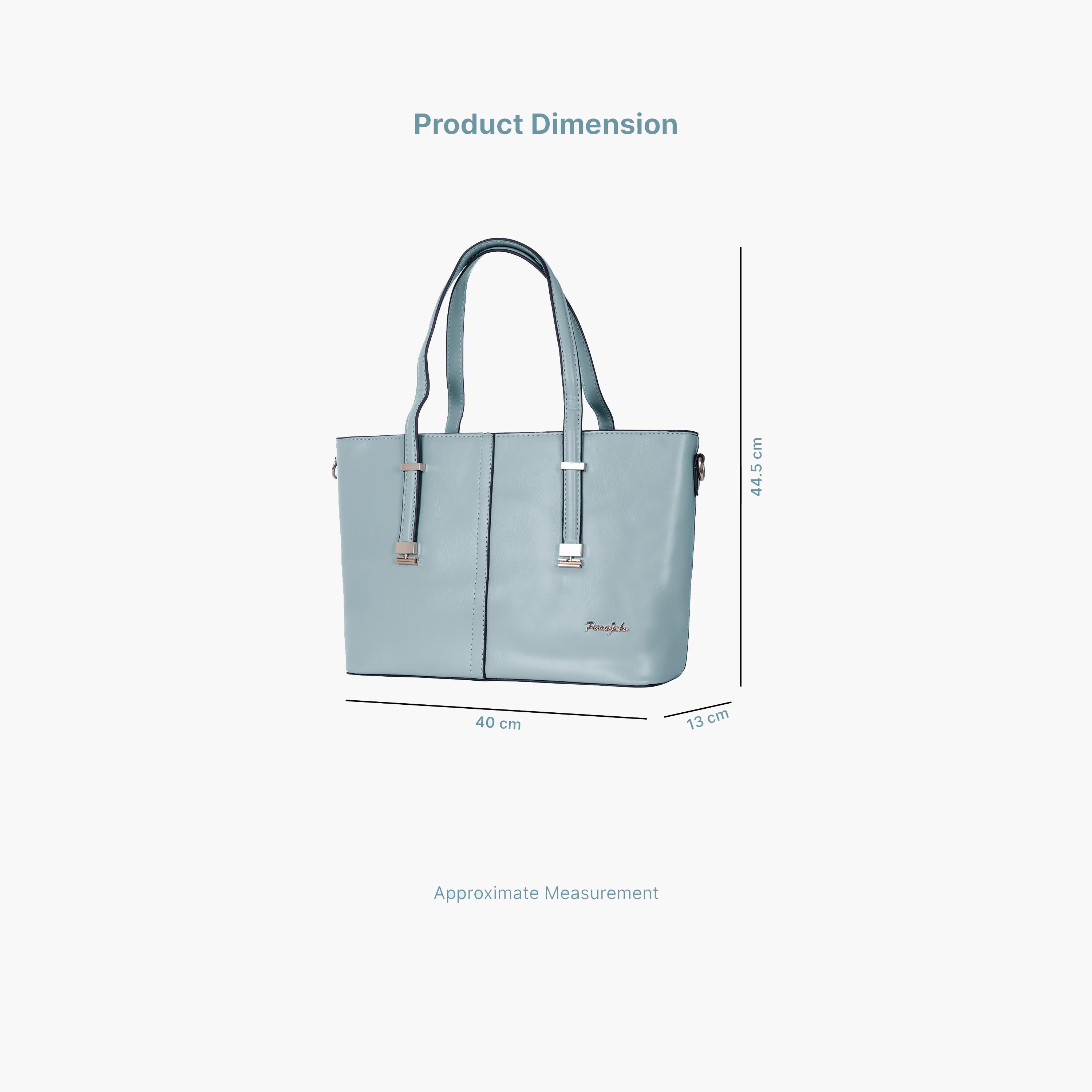 باراجون- شنطة توت بمقبض مزدوج مع سحاب للإغلاق وحزام قابل للإزالة-women-bagsandwallets-handbags-image-9