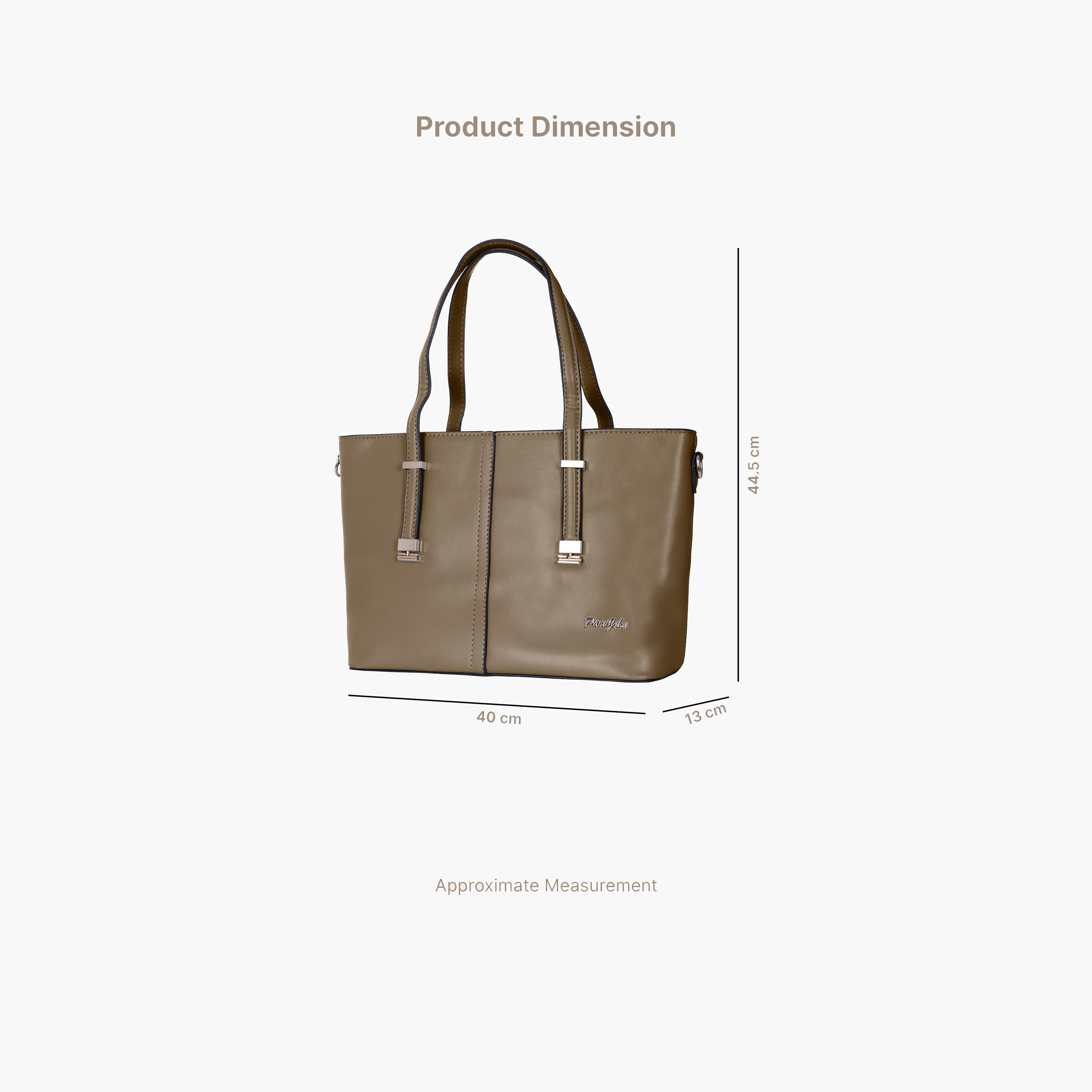 باراجون- شنطة توت بمقبض مزدوج مع سحاب للإغلاق وحزام قابل للإزالة-women-bagsandwallets-handbags-image-18