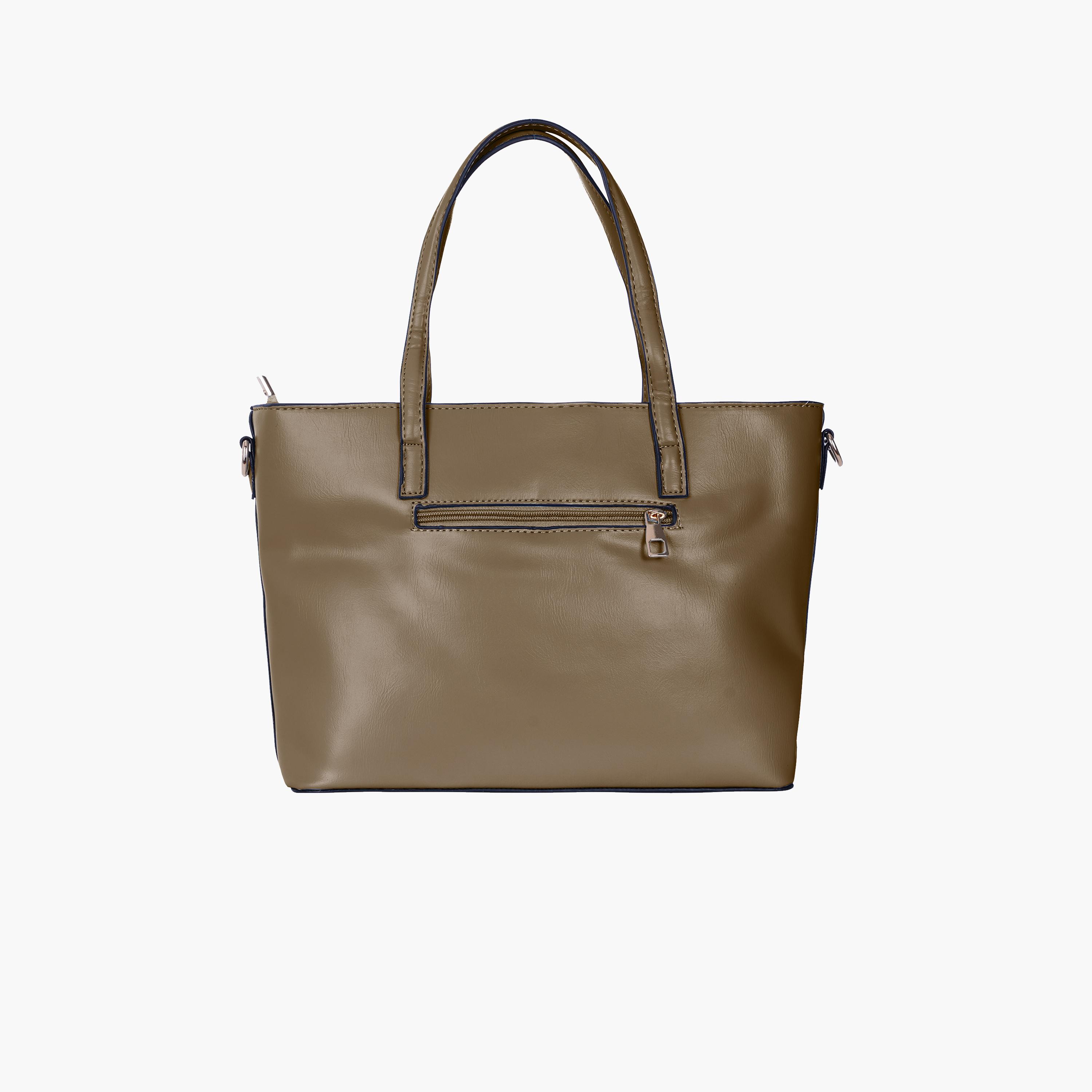 باراجون- شنطة توت بمقبض مزدوج مع سحاب للإغلاق وحزام قابل للإزالة-women-bagsandwallets-handbags-image-19