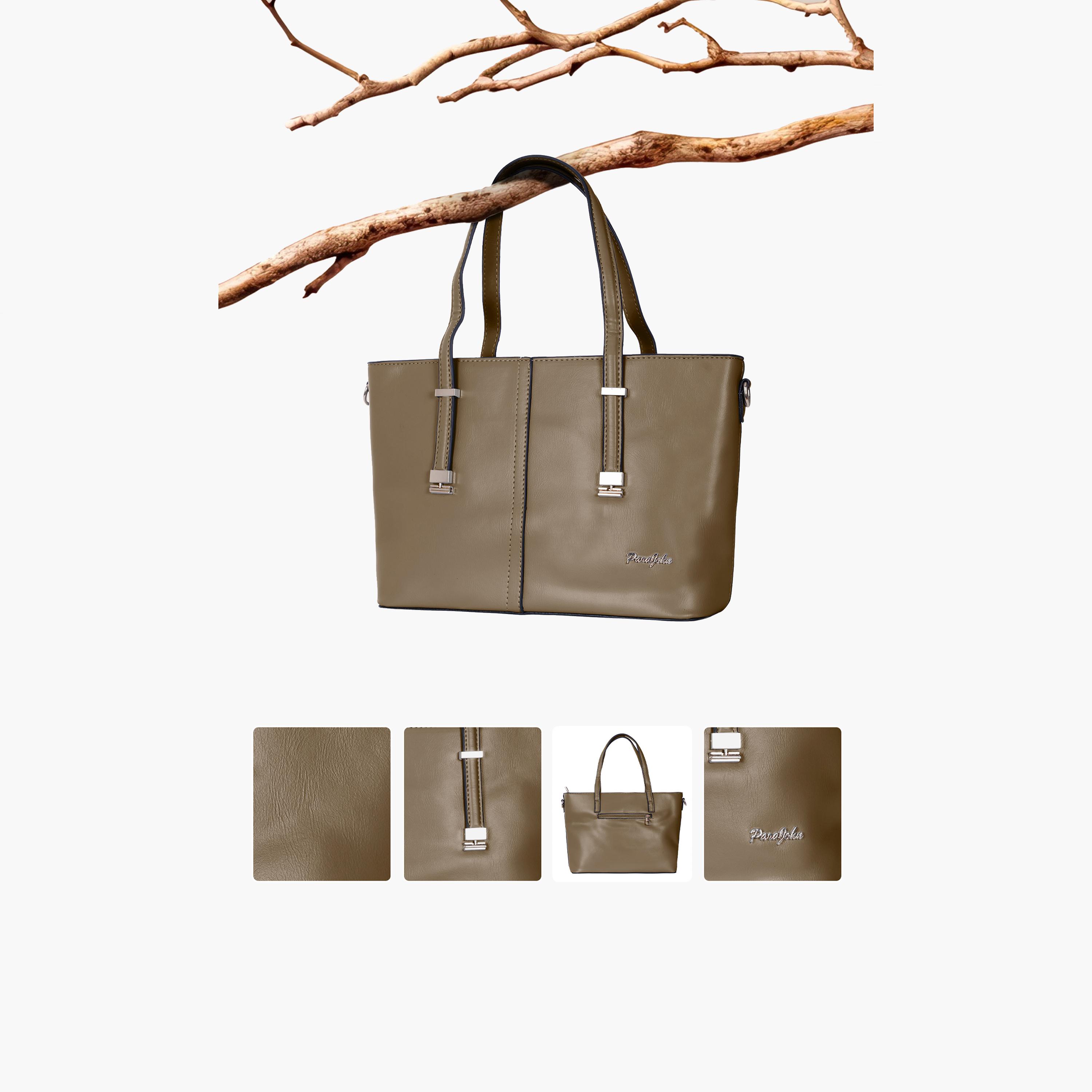 باراجون- شنطة توت بمقبض مزدوج مع سحاب للإغلاق وحزام قابل للإزالة-women-bagsandwallets-handbags-image-20
