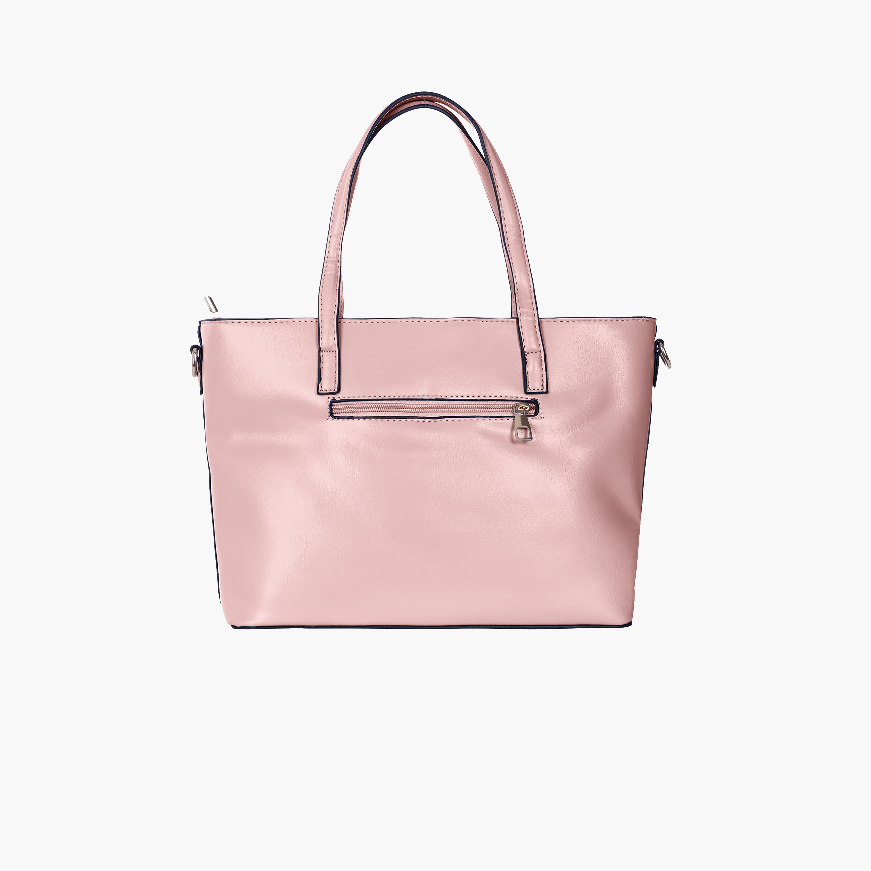 باراجون- شنطة توت بمقبض مزدوج مع سحاب للإغلاق وحزام قابل للإزالة-women-bagsandwallets-handbags-image-23