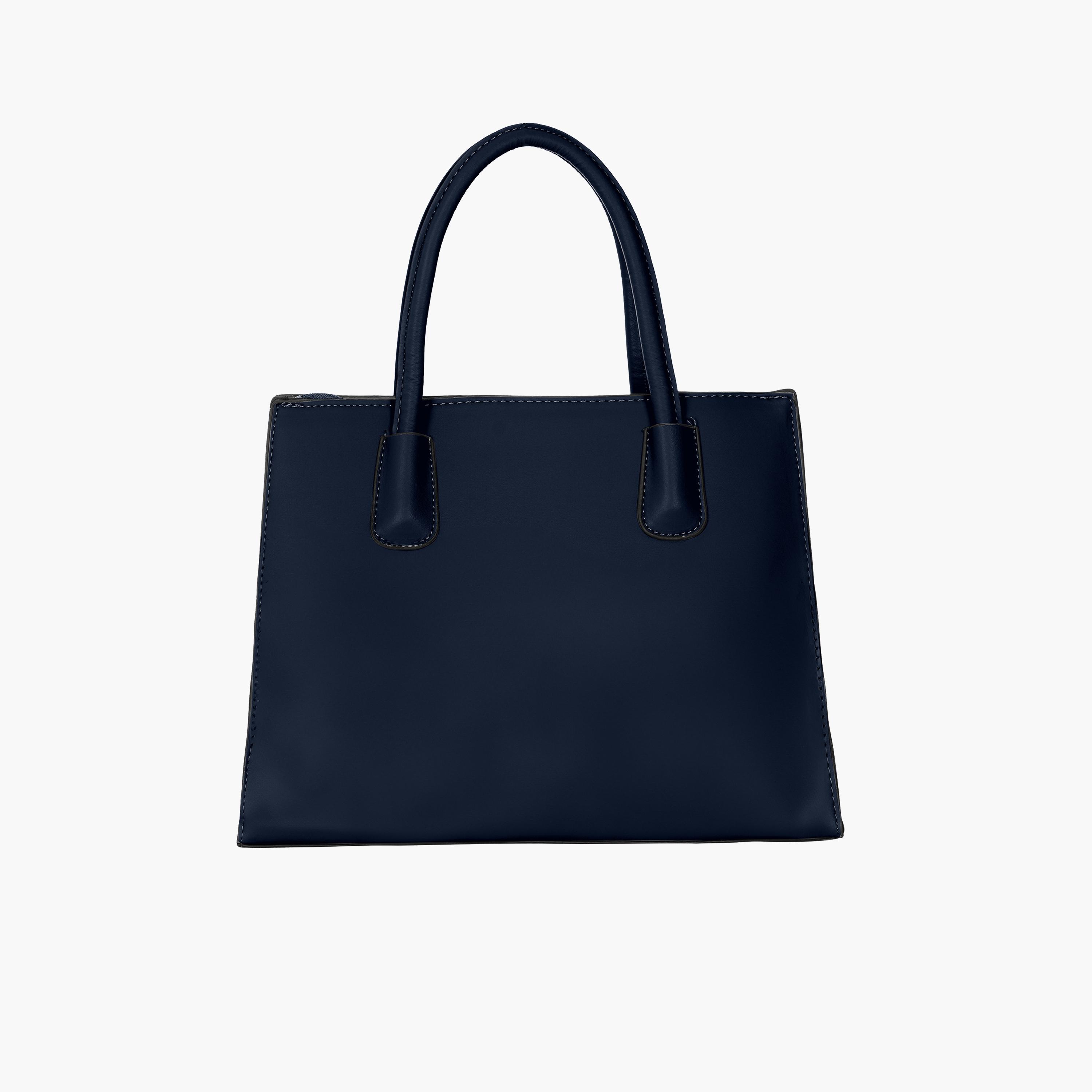 Para John Textured Double Handle Crossbody Bag with Zipper Closure and Detachable Strap-women-bagsandwallets-handbags-image-10
