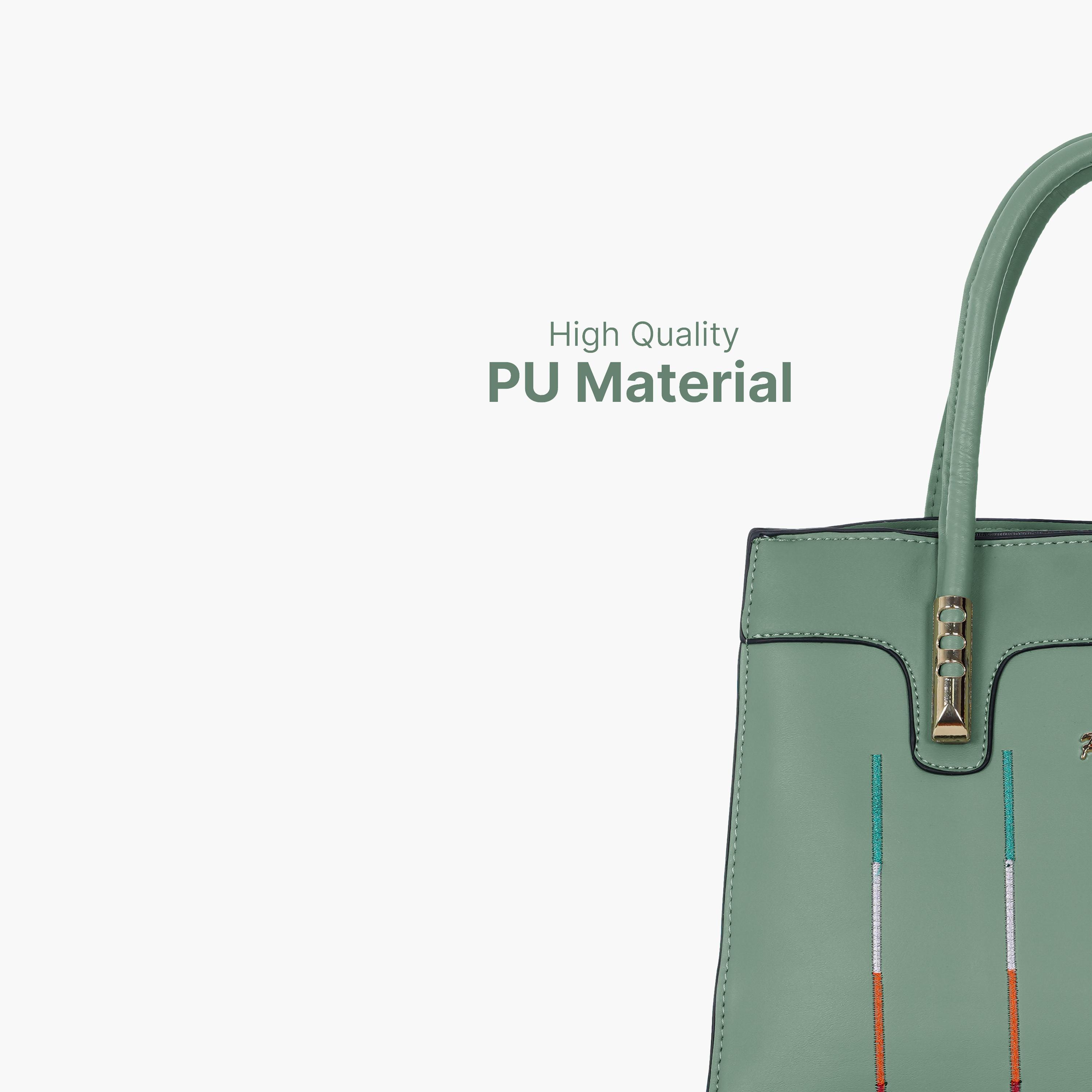 Para John Textured Double Handle Crossbody Bag with Zipper Closure and Detachable Strap-women-bagsandwallets-handbags-image-14