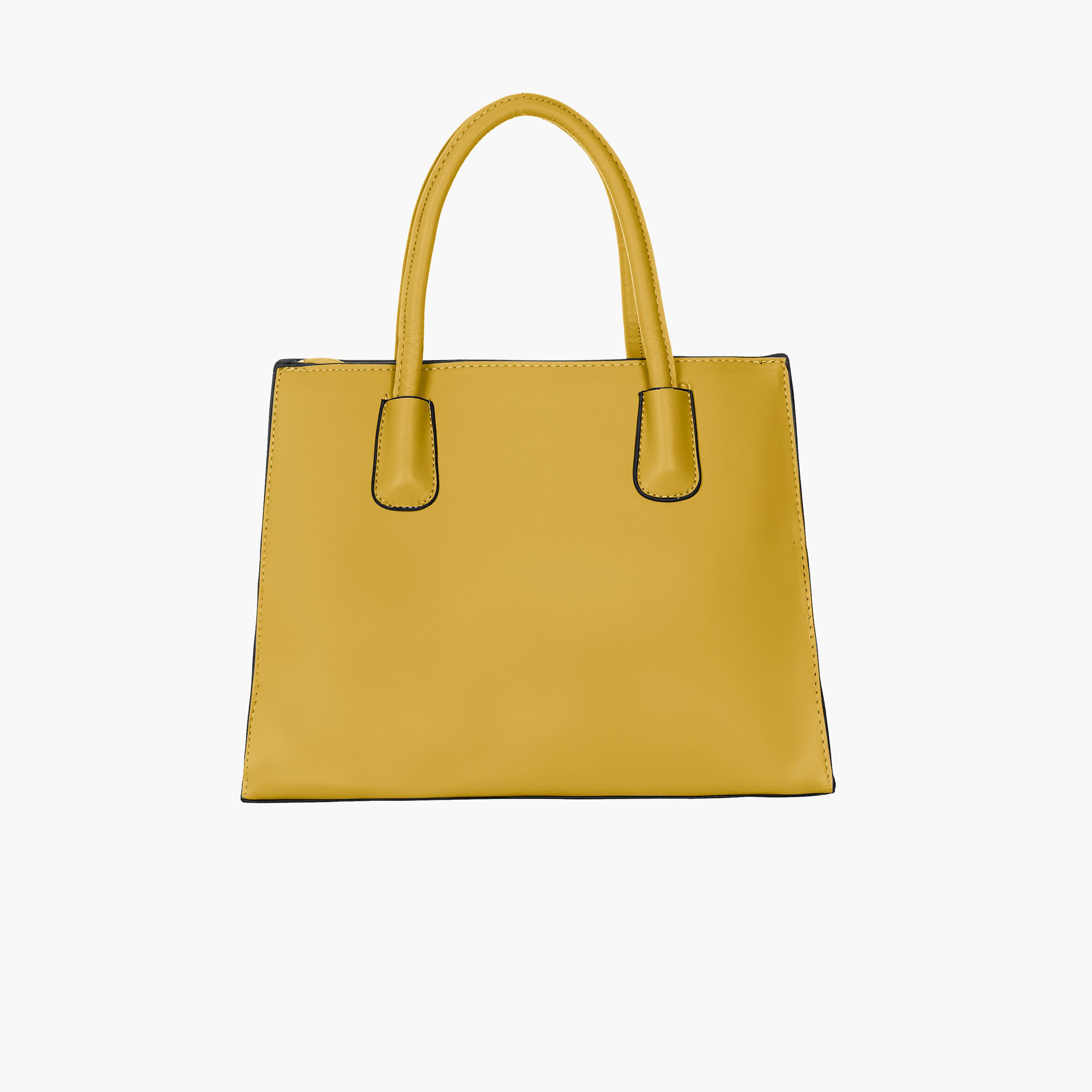 Para John Textured Double Handle Crossbody Bag with Zipper Closure and Detachable Strap-women-bagsandwallets-handbags-image-27