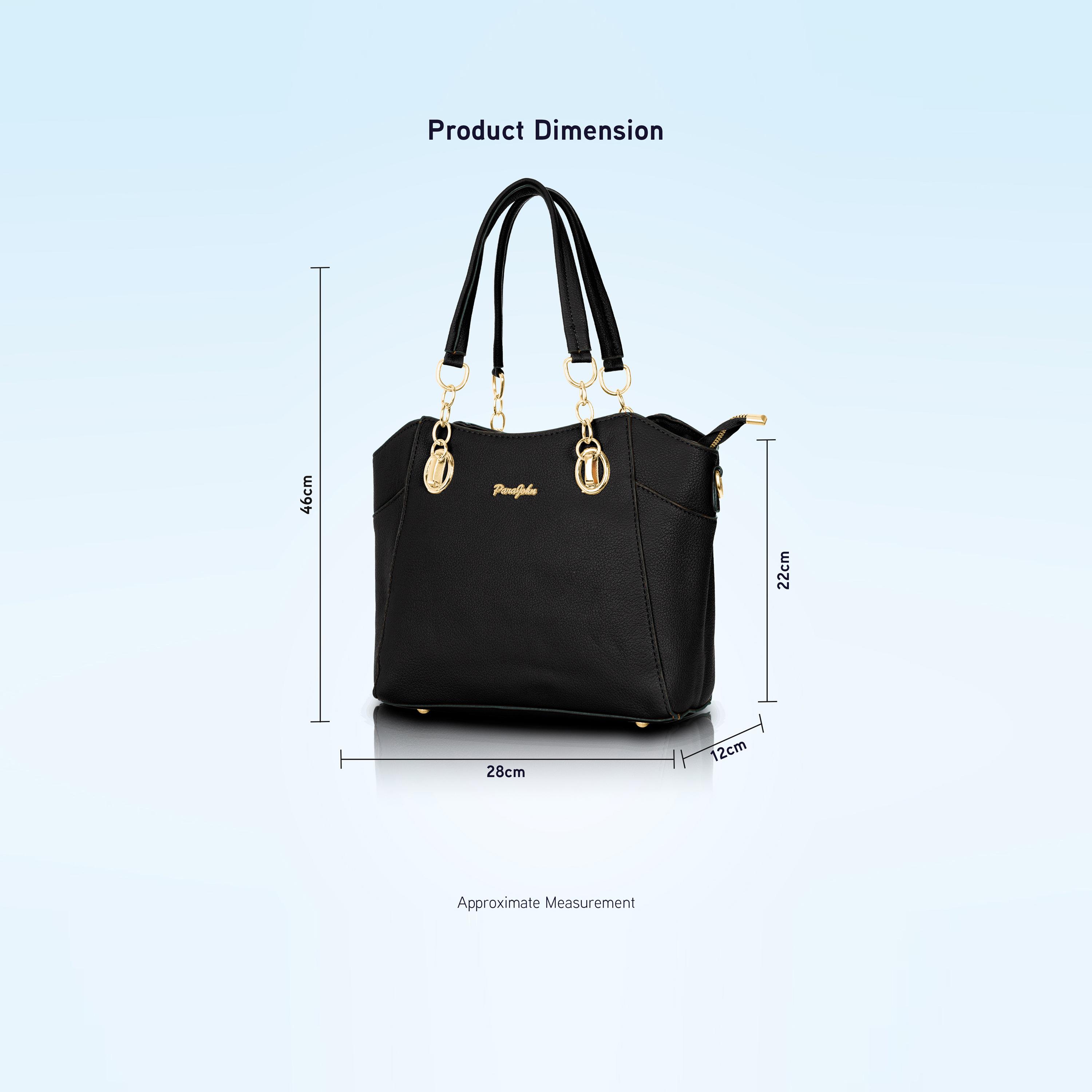 باراجون- شنطة كتف بمقبض مزدوج مع سحاب للإغلاق وحزام قابل للإزالة-women-bagsandwallets-handbags-image-8