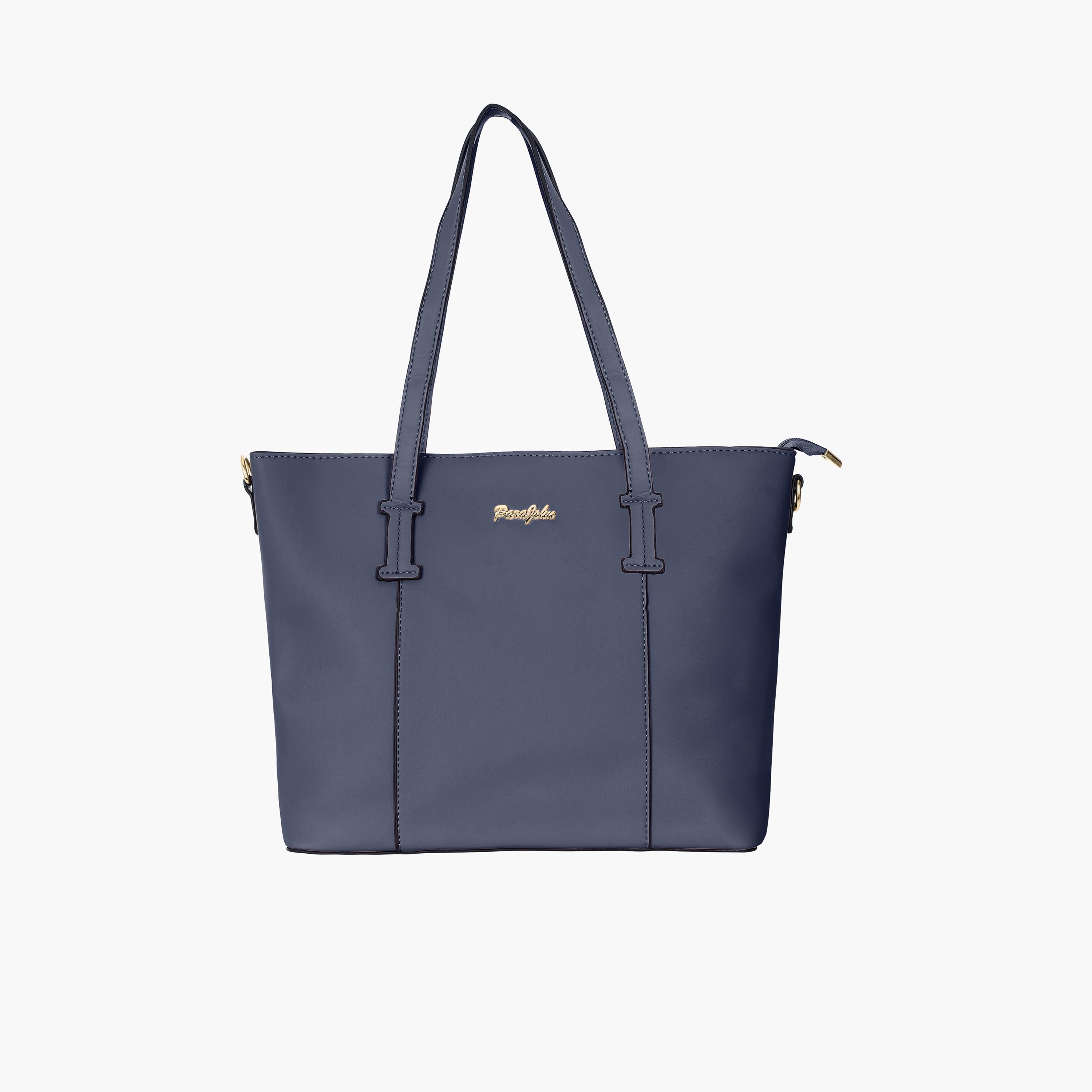 Para John Double Handle Tote Bag with Zipper Closure and Detachable Strap-women-bagsandwallets-handbags-image-6
