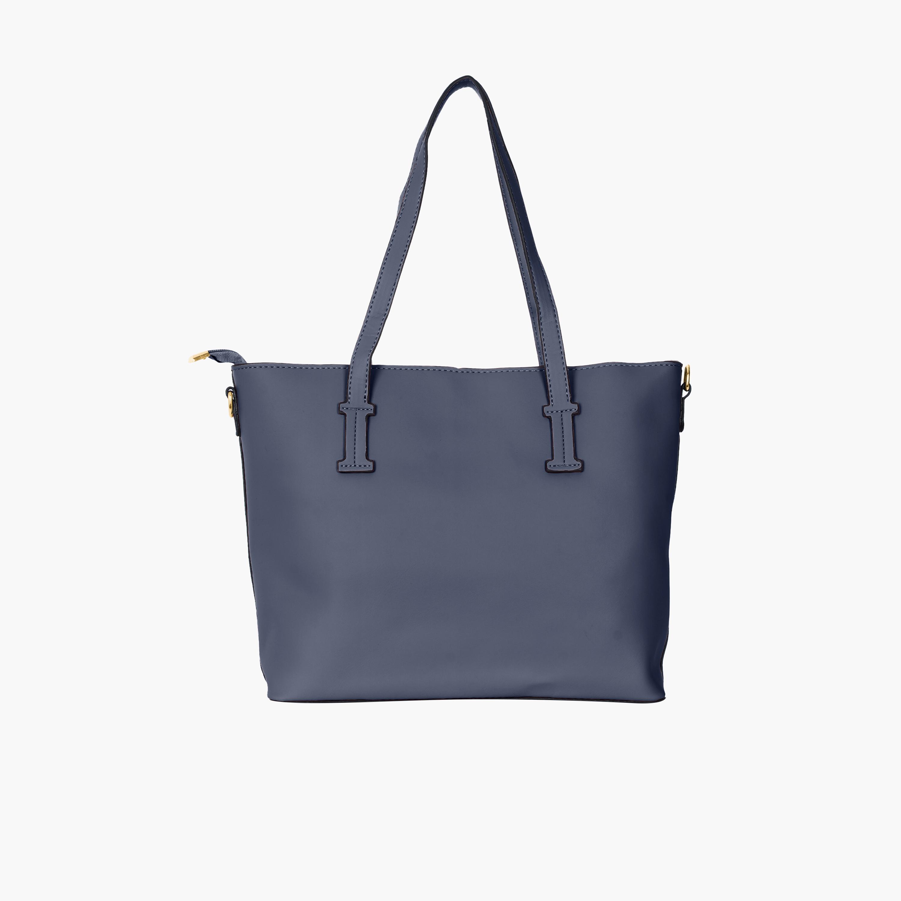 Para John Double Handle Tote Bag with Zipper Closure and Detachable Strap-women-bagsandwallets-handbags-image-7