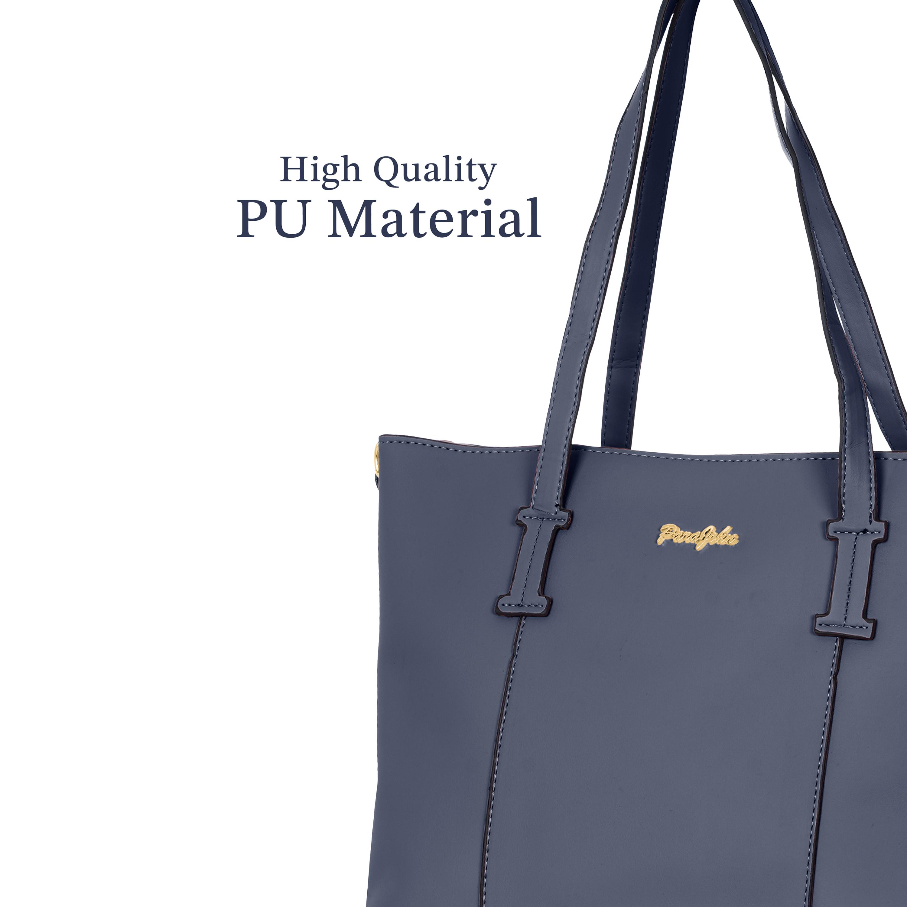 Para John Double Handle Tote Bag with Zipper Closure and Detachable Strap-women-bagsandwallets-handbags-image-9