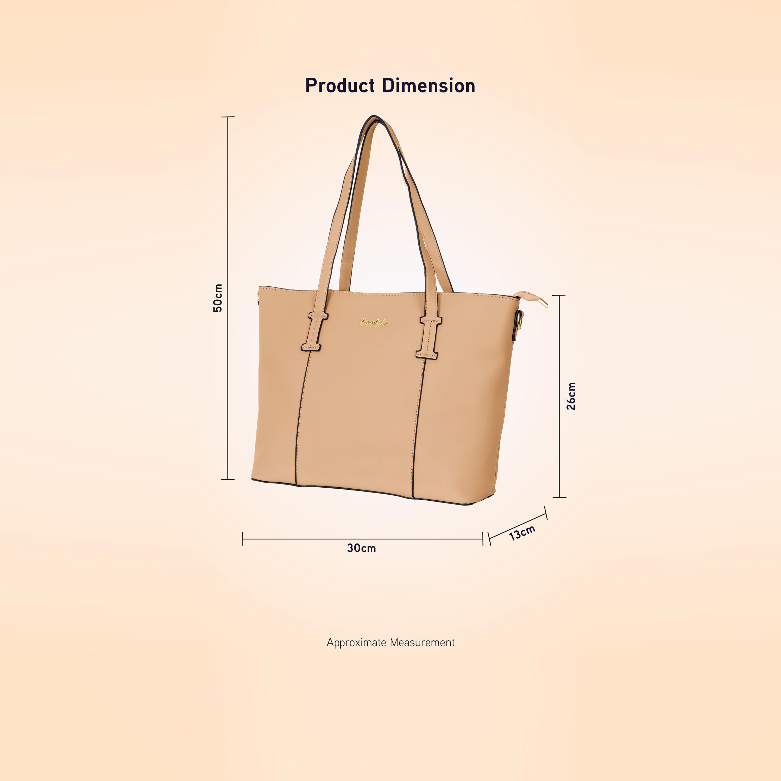 Para John Double Handle Tote Bag with Zipper Closure and Detachable Strap-women-bagsandwallets-handbags-image-12