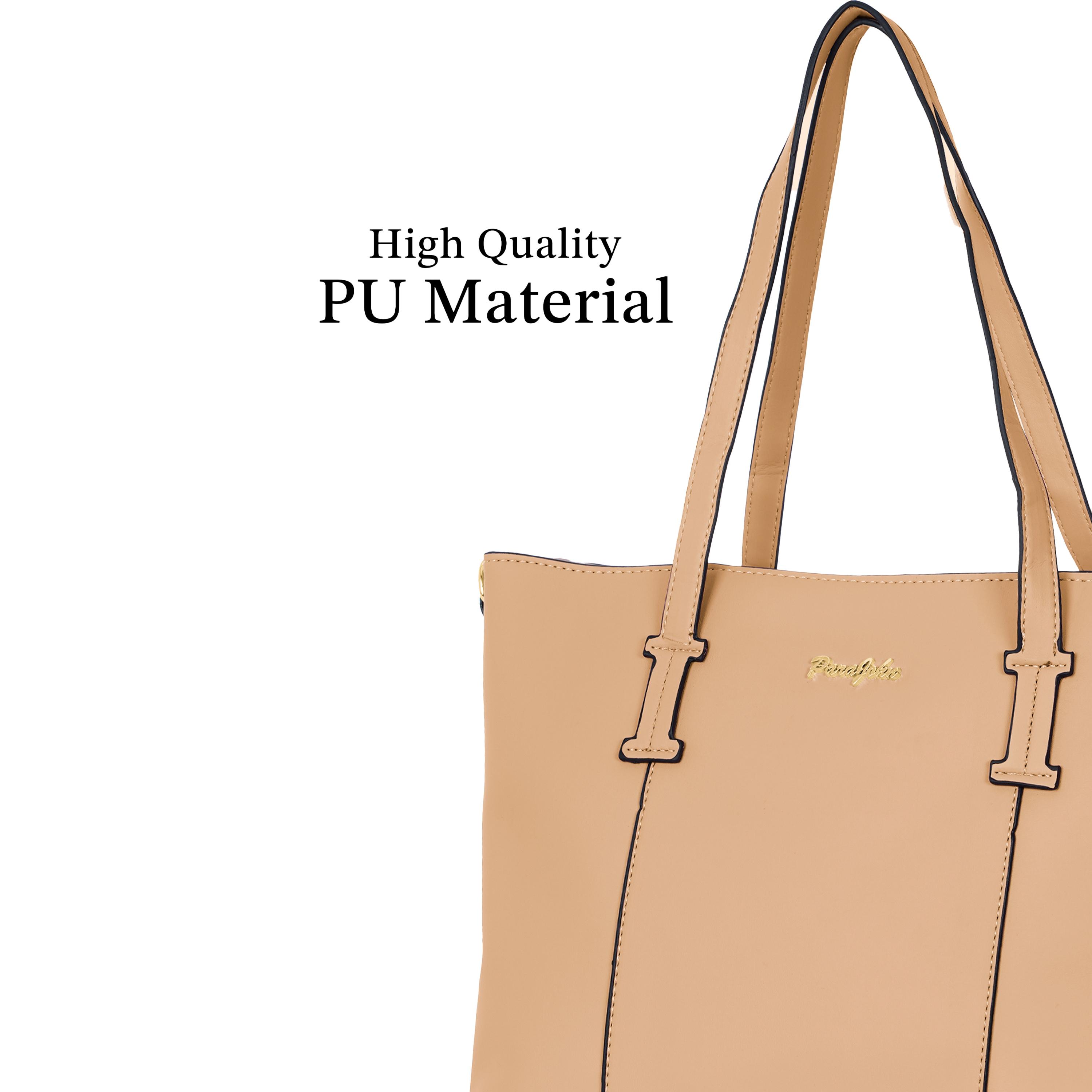 Para John Double Handle Tote Bag with Zipper Closure and Detachable Strap-women-bagsandwallets-handbags-image-14