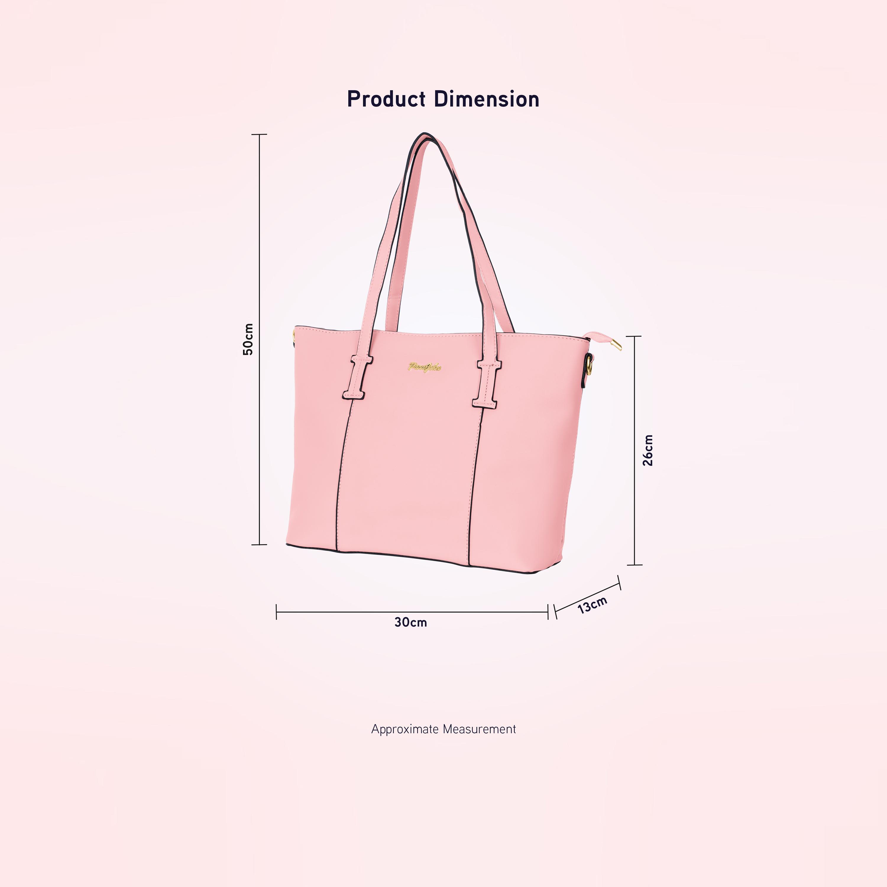 Para John Double Handle Tote Bag with Zipper Closure and Detachable Strap-women-bagsandwallets-handbags-image-18