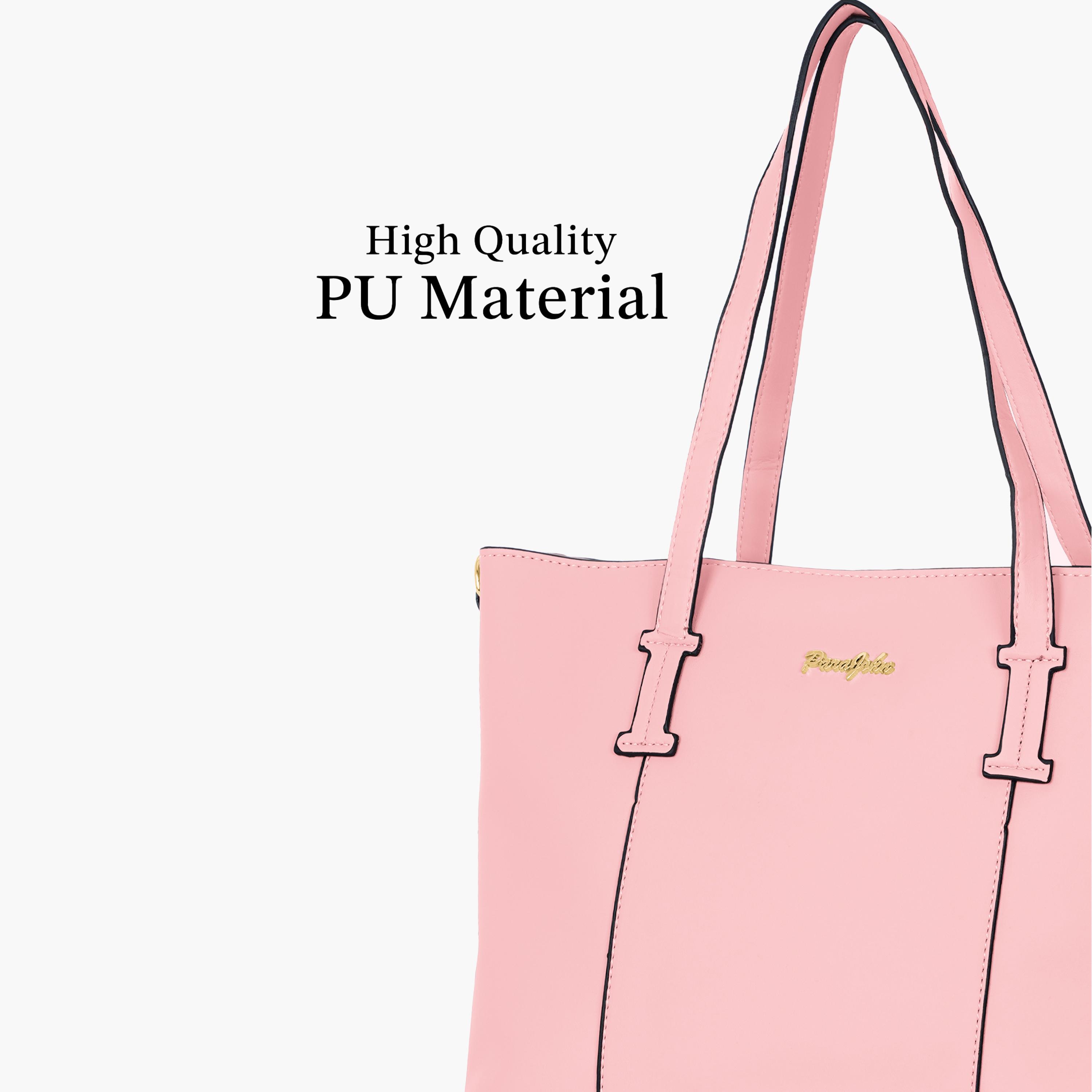 Para John Double Handle Tote Bag with Zipper Closure and Detachable Strap-women-bagsandwallets-handbags-image-19