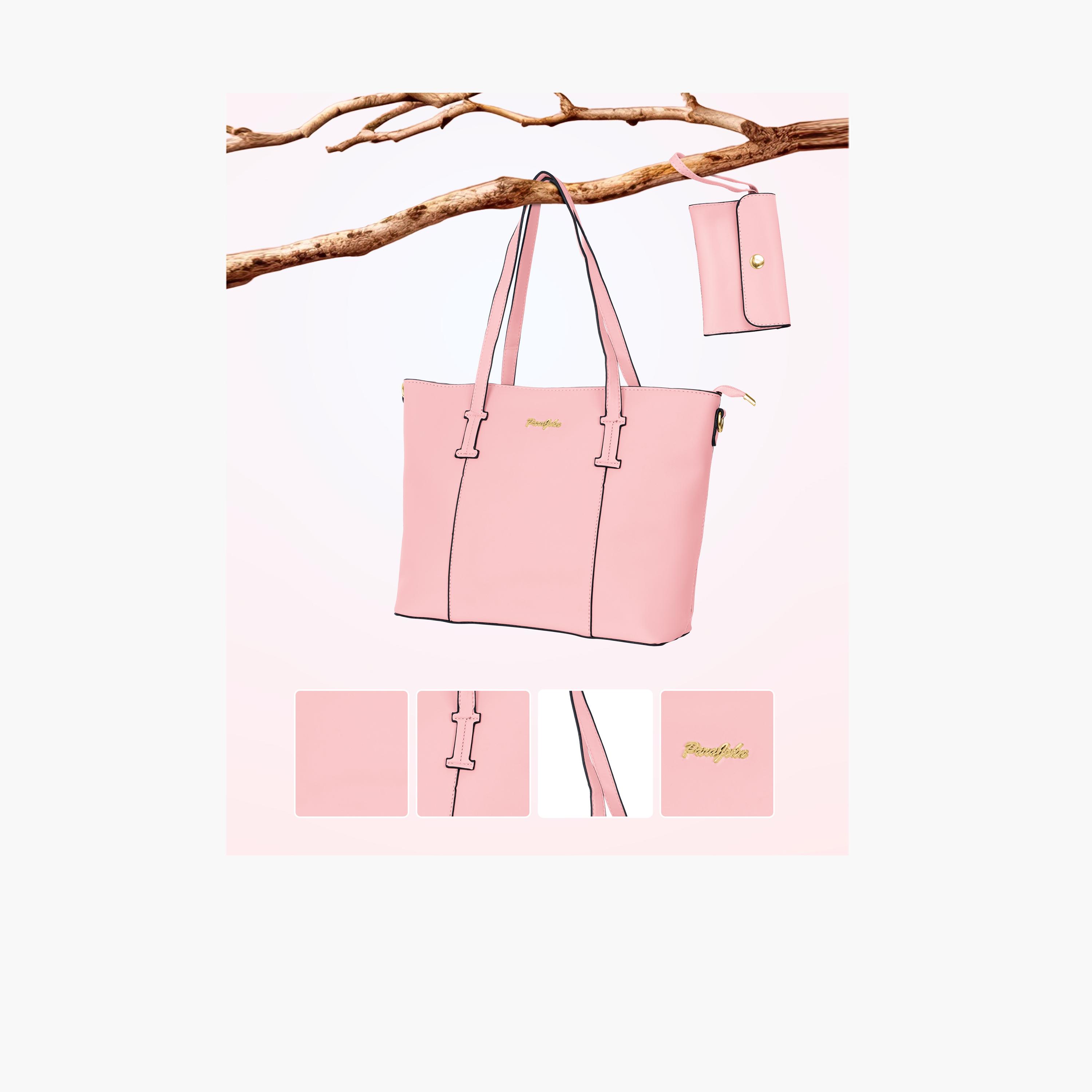 Para John Double Handle Tote Bag with Zipper Closure and Detachable Strap-women-bagsandwallets-handbags-image-20