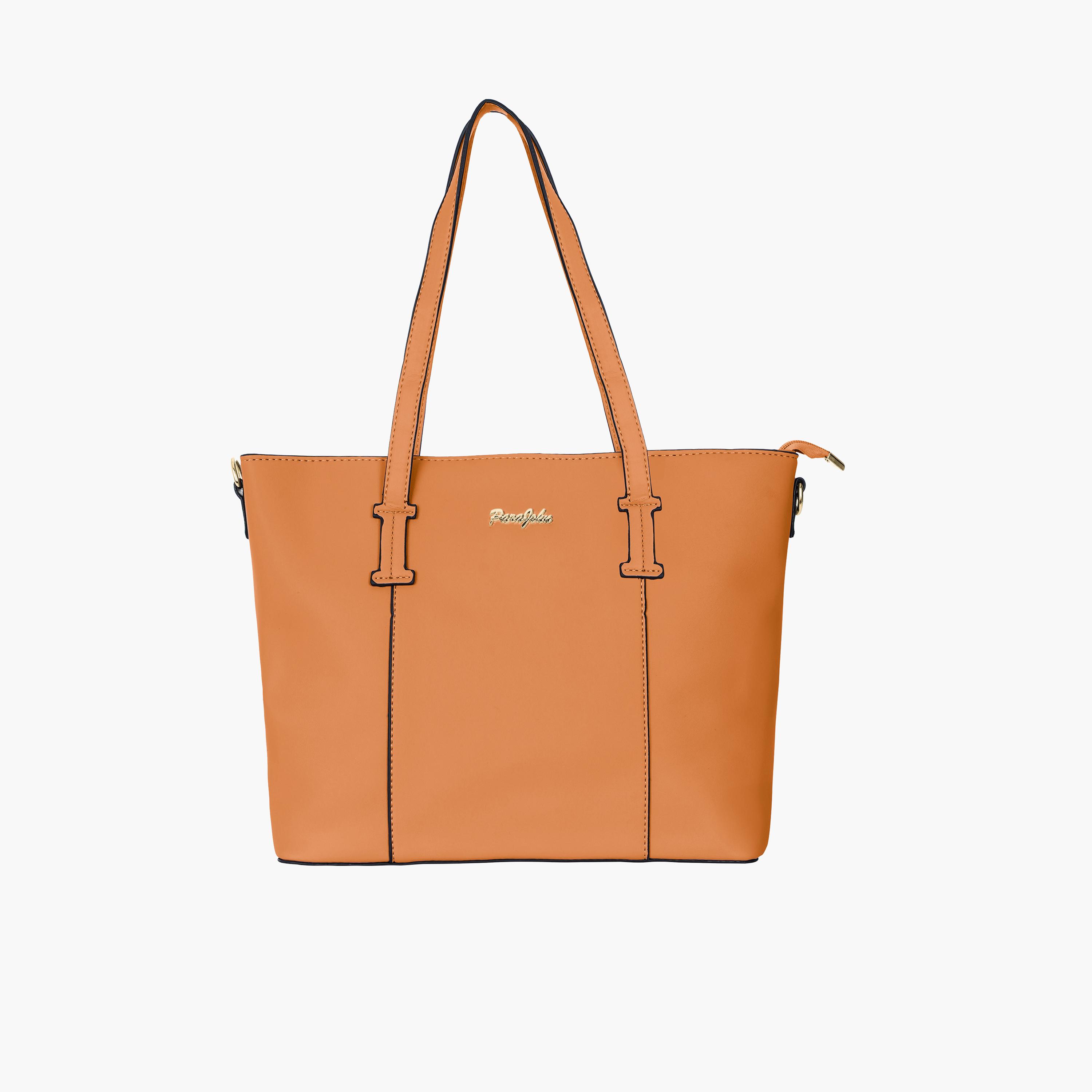 Para John Double Handle Tote Bag with Zipper Closure and Detachable Strap-women-bagsandwallets-handbags-image-21