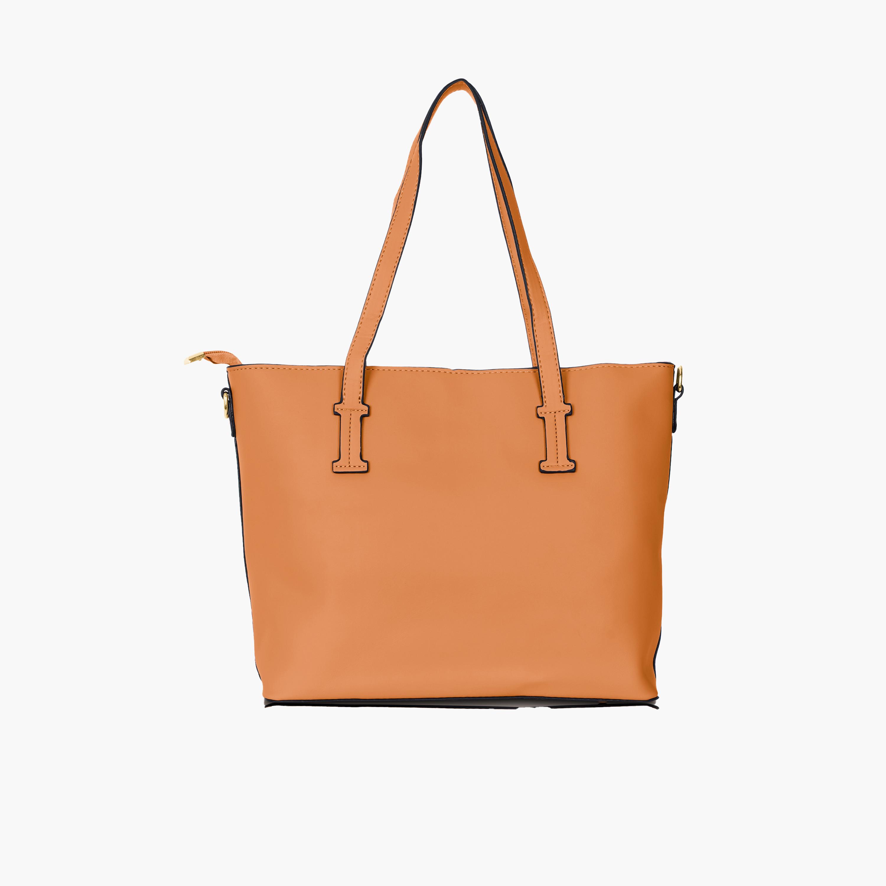 Para John Double Handle Tote Bag with Zipper Closure and Detachable Strap-women-bagsandwallets-handbags-image-22